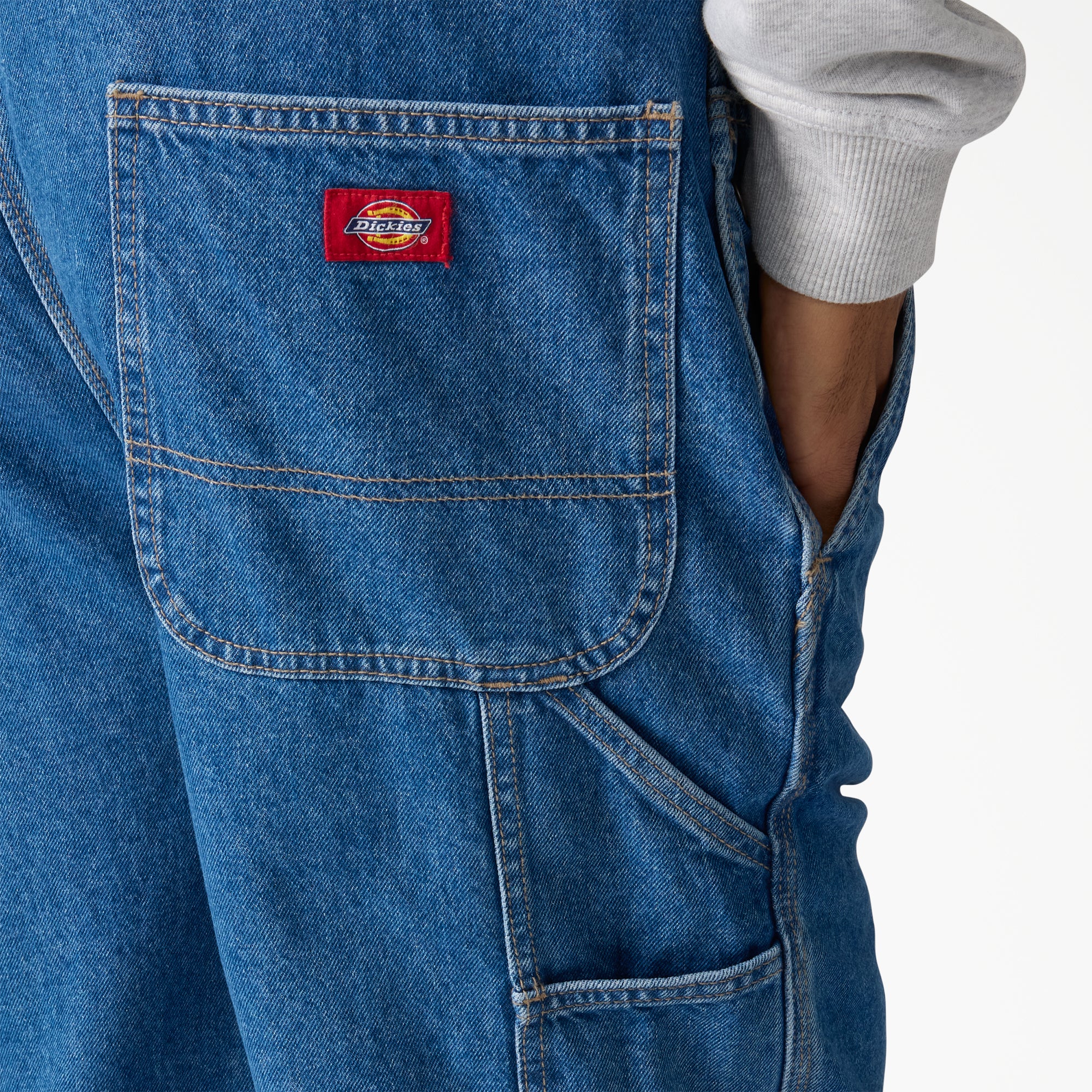 Loose Denim Bib Overalls 4 Loose Denim Bib Overalls