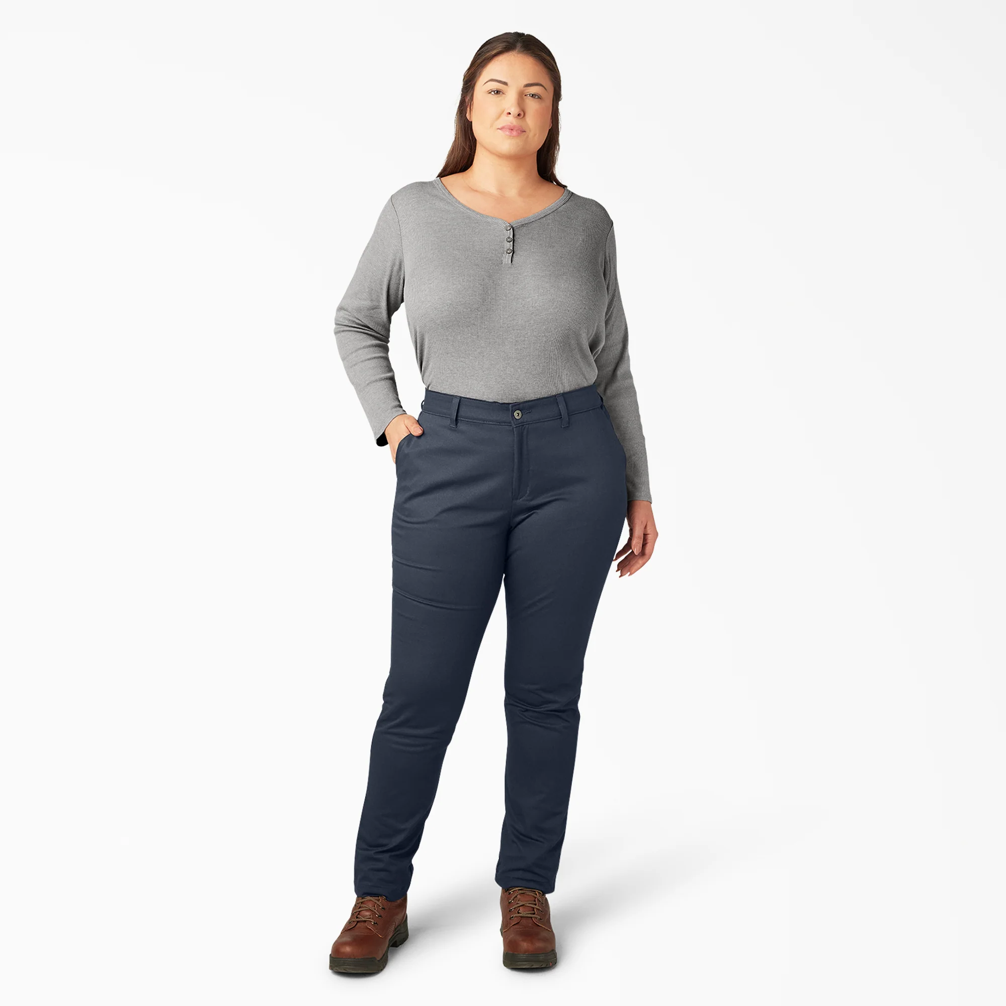 Women's Plus Mid Rise Skinny Leg Pants 5 Women's Plus Mid Rise Skinny Leg Pants
