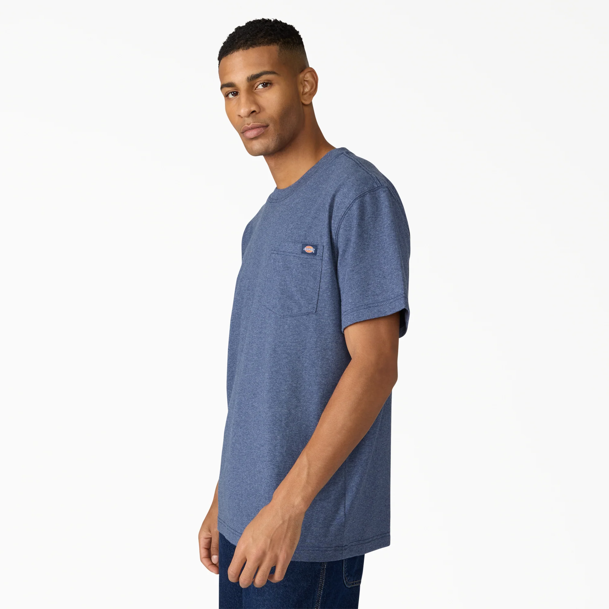 Heavyweight Heathered Short Sleeve Pocket T-Shirt 4 Heavyweight Heathered Short Sleeve Pocket T-Shirt