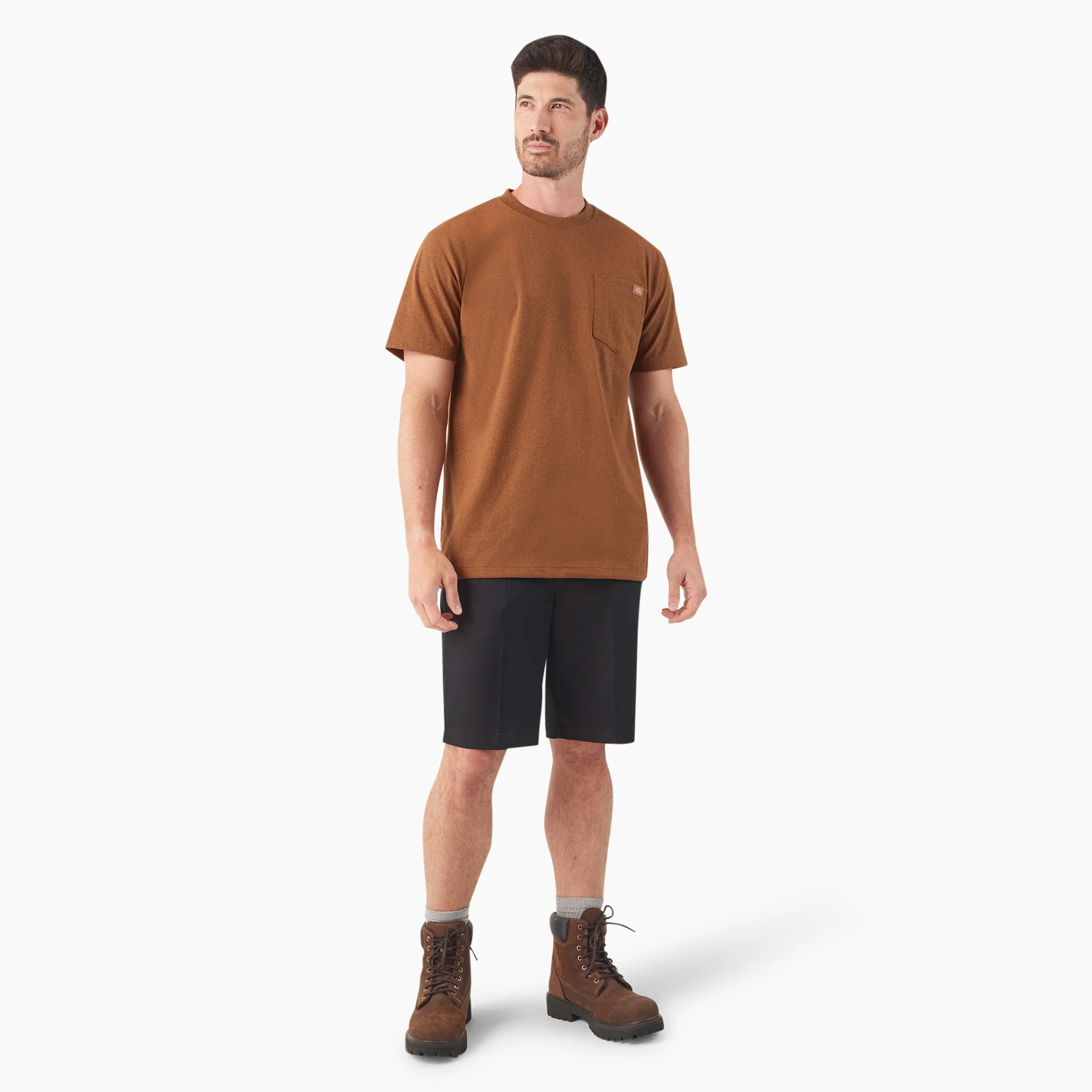 Heavyweight Heathered Short Sleeve Pocket T-Shirt 4 Heavyweight Heathered Short Sleeve Pocket T-Shirt