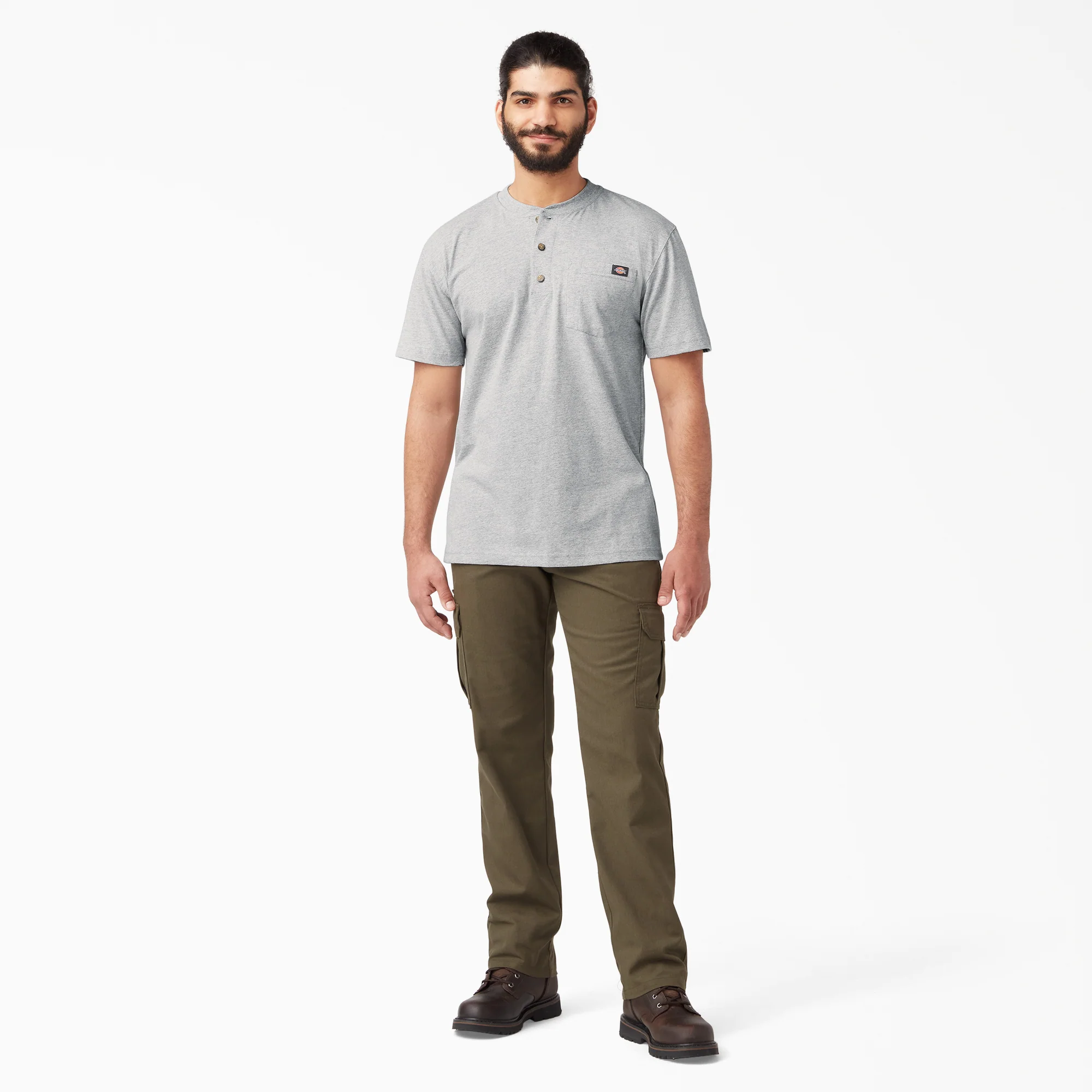 Heavyweight Short Sleeve Henley T-Shirt 4 Heavyweight Short Sleeve Henley T-Shirt