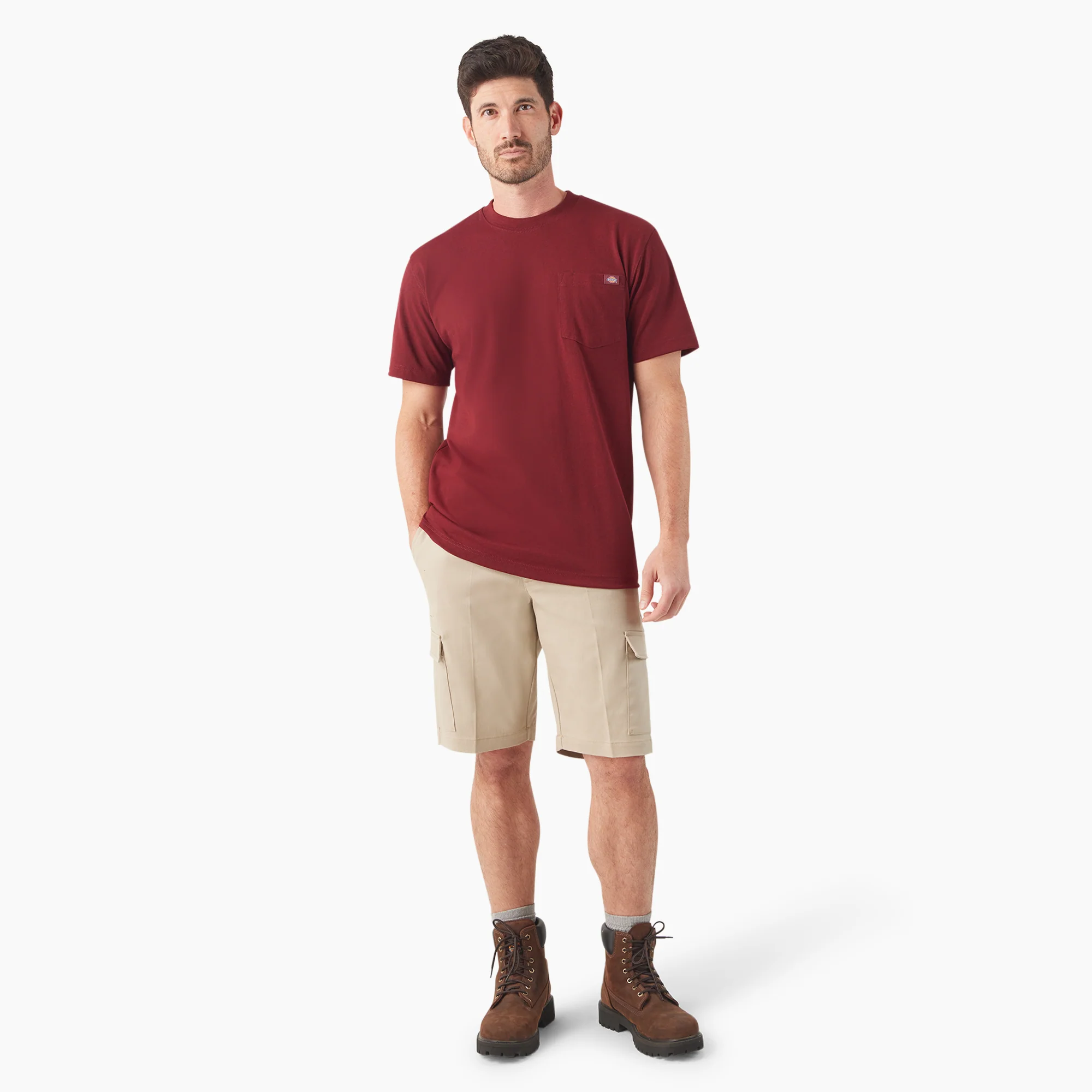 Heavyweight Heathered Short Sleeve Pocket T-Shirt 4 Heavyweight Heathered Short Sleeve Pocket T-Shirt