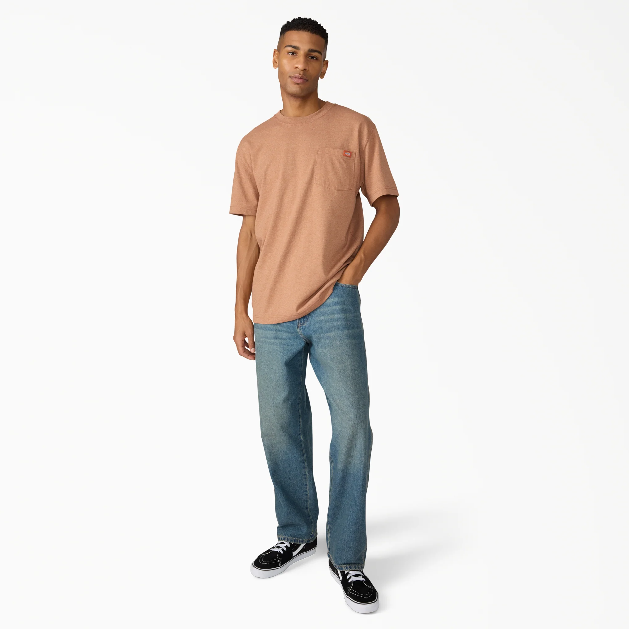 Heavyweight Heathered Short Sleeve Pocket T-Shirt 4 Heavyweight Heathered Short Sleeve Pocket T-Shirt