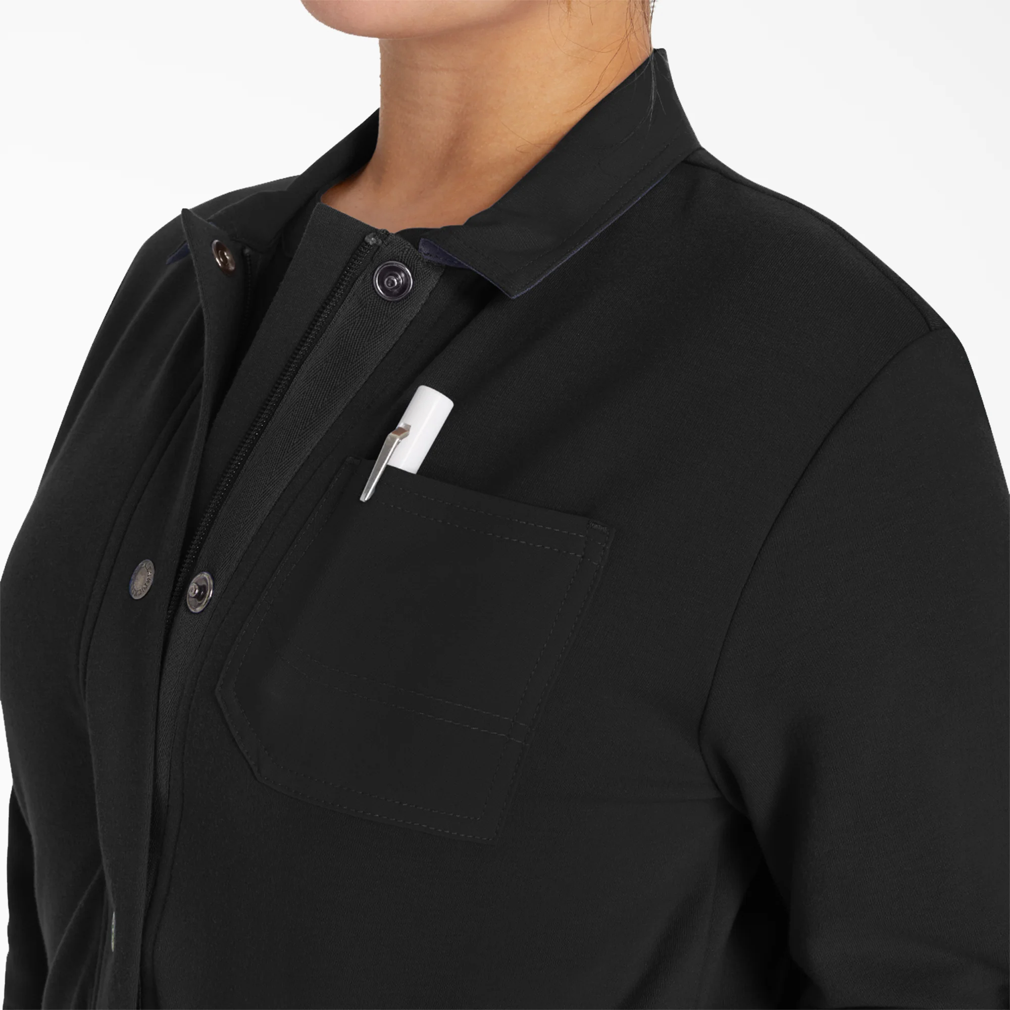 Women's EDS NXT Zip Front Scrub Jacket 5 Women's EDS NXT Zip Front Scrub Jacket