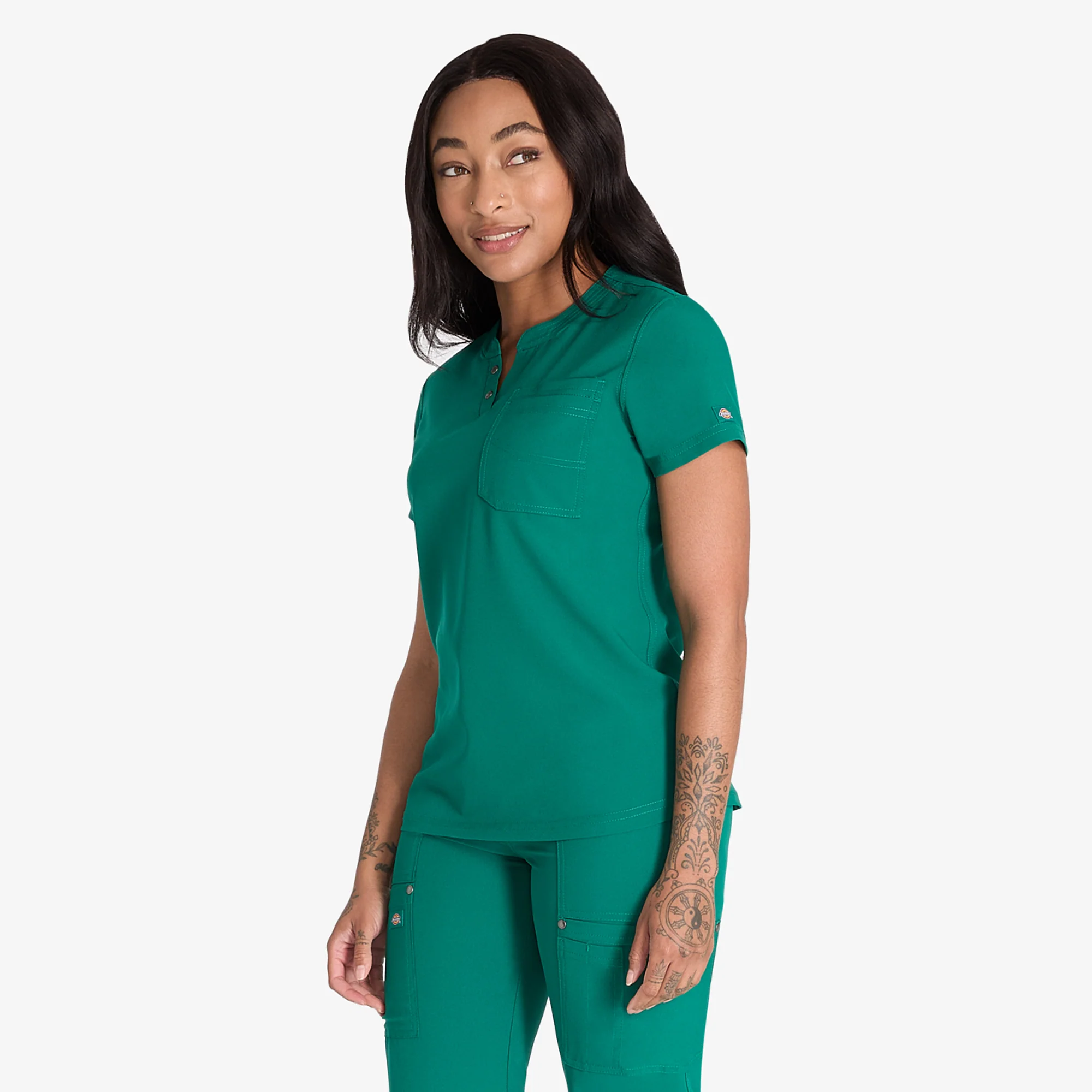 Women's EDS NXT Henley Scrub Top 3 Women's EDS NXT Henley Scrub Top