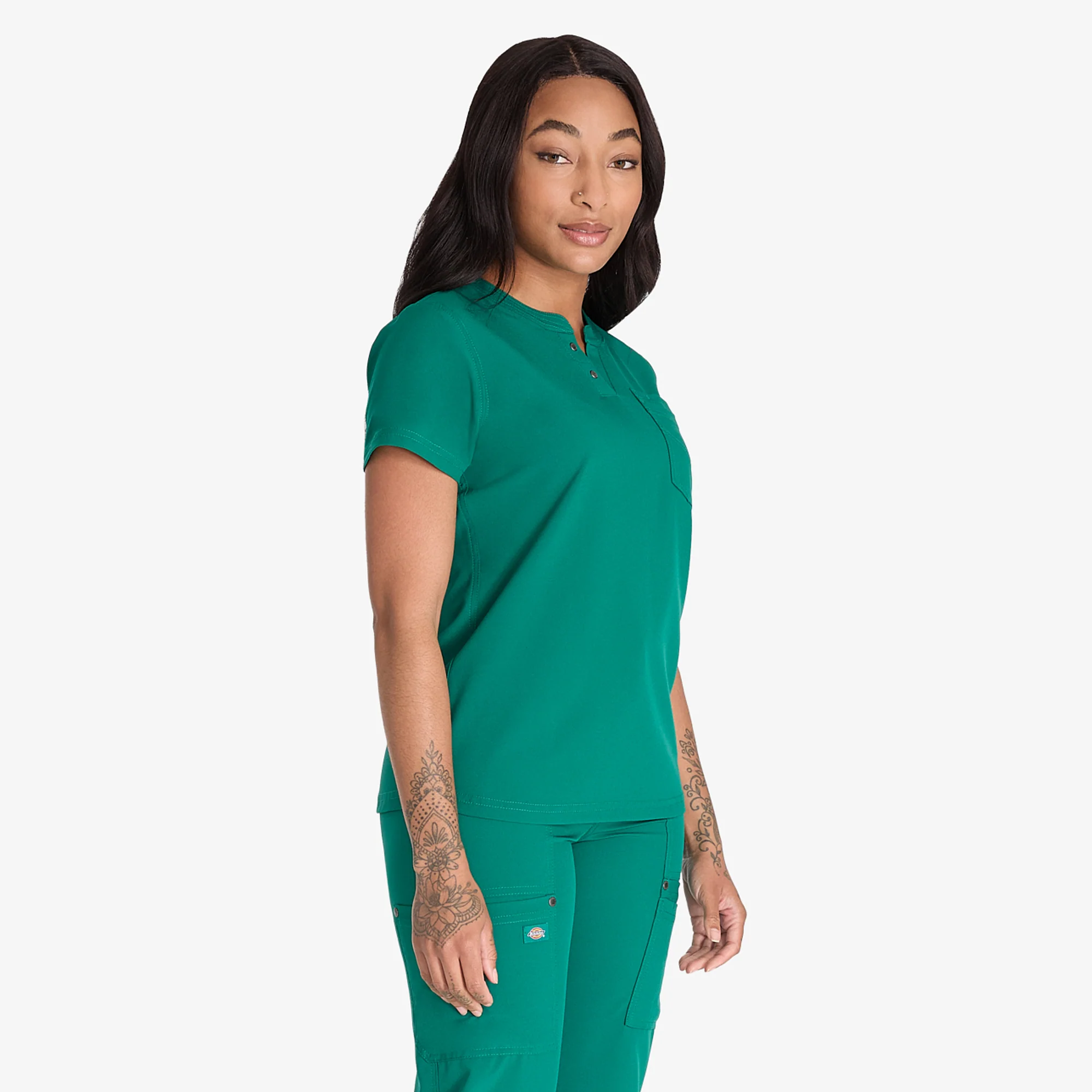 Women's EDS NXT Henley Scrub Top 4 Women's EDS NXT Henley Scrub Top