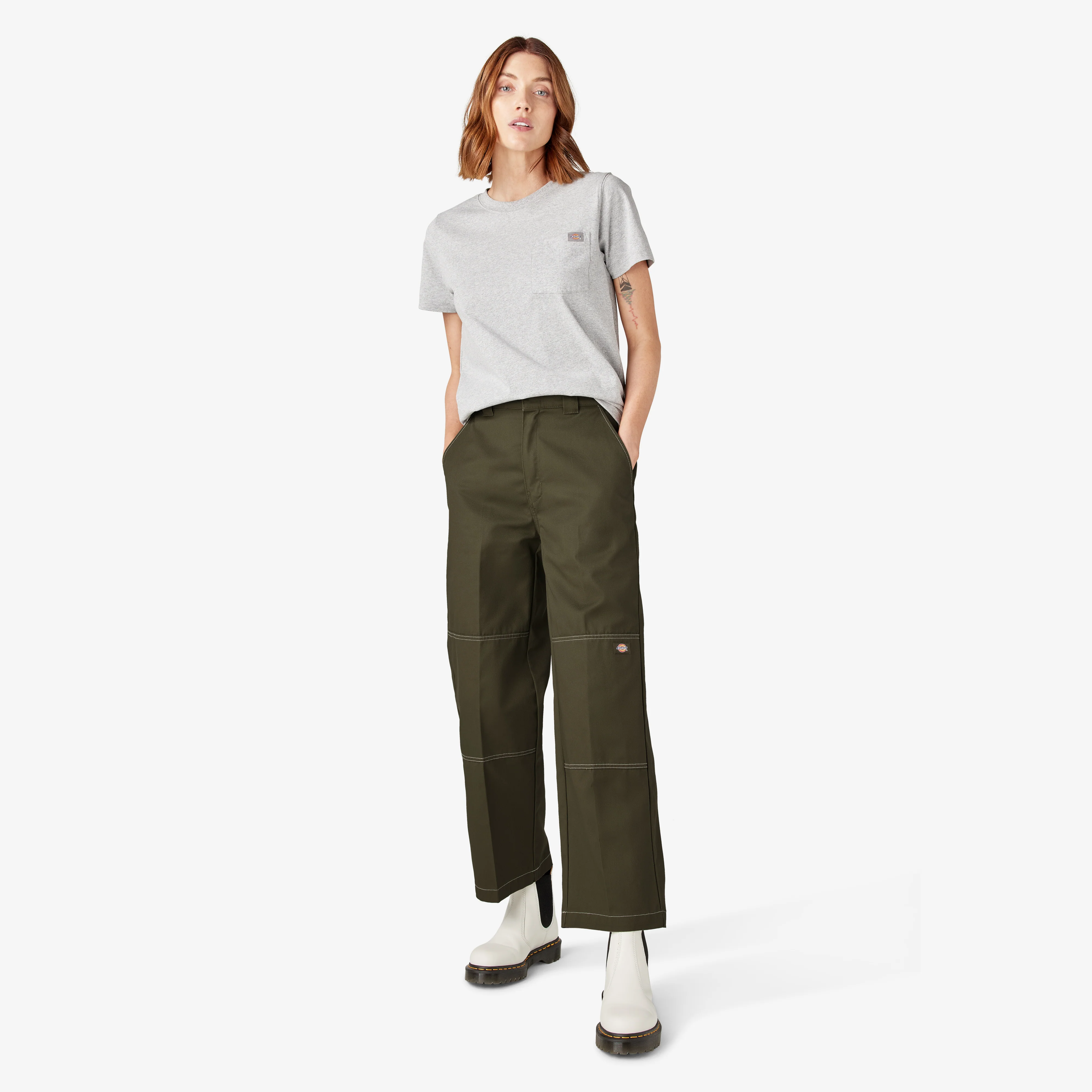 Women’s Relaxed Fit Double Knee Pants 5 Women’s Relaxed Fit Double Knee Pants