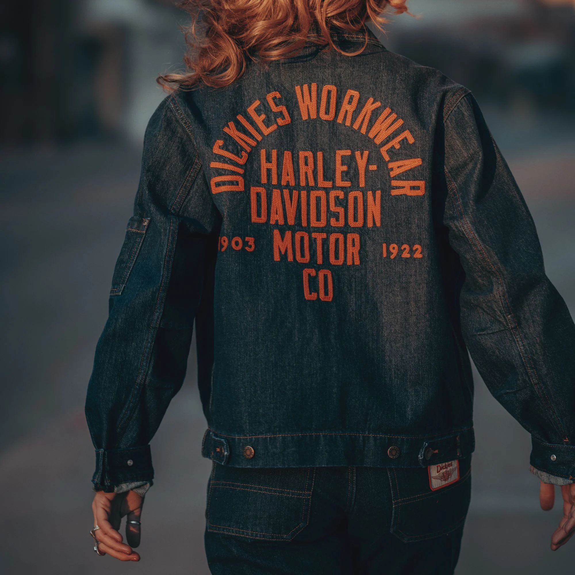 Dickies x Harley-Davidson® Boxy Fit Embroidered Denim Jacket 3 Dickies x Harley-Davidson® Boxy Fit Embroidered Denim Jacket