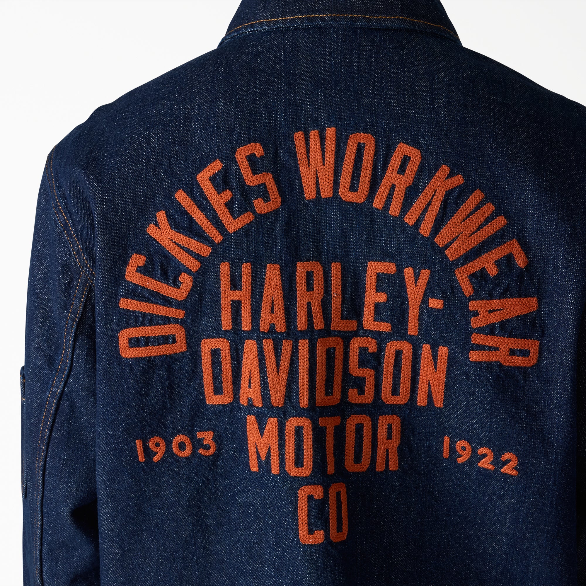 Dickies x Harley-Davidson® Boxy Fit Embroidered Denim Jacket 6 Dickies x Harley-Davidson® Boxy Fit Embroidered Denim Jacket