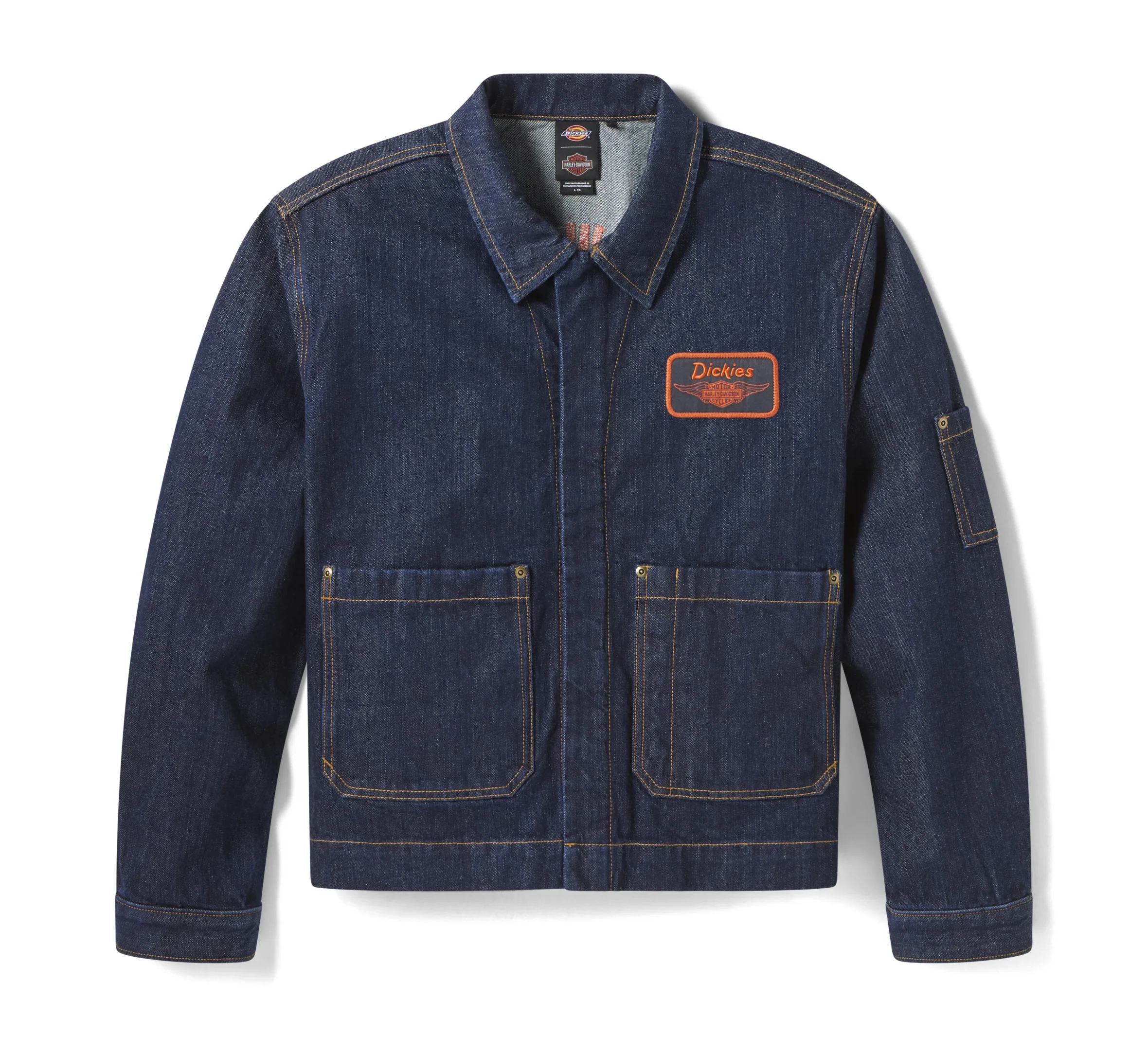Dickies x Harley-Davidson® Boxy Fit Embroidered Denim Jacket 8 Dickies x Harley-Davidson® Boxy Fit Embroidered Denim Jacket