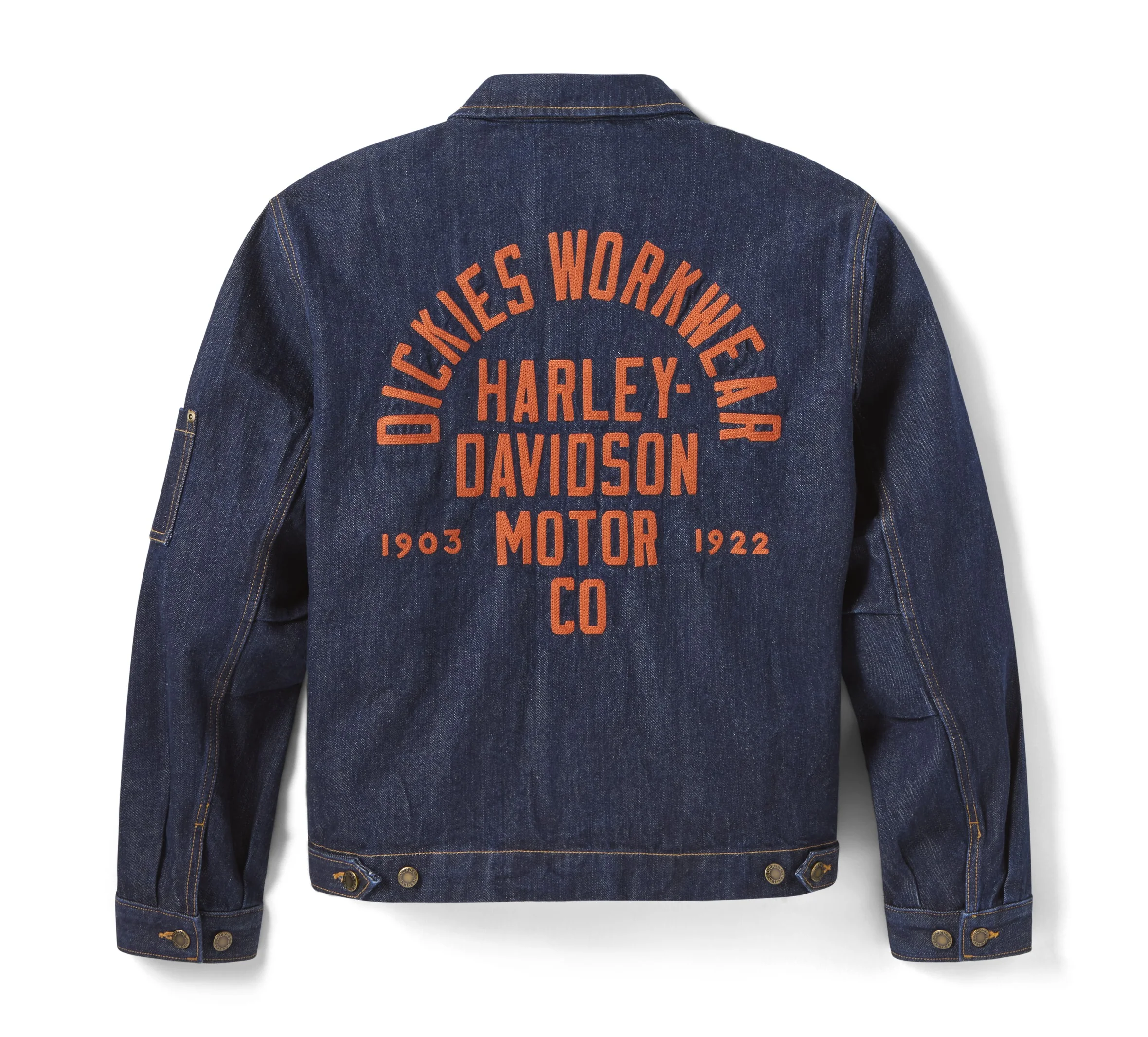 Dickies x Harley-Davidson® Boxy Fit Embroidered Denim Jacket 9 Dickies x Harley-Davidson® Boxy Fit Embroidered Denim Jacket