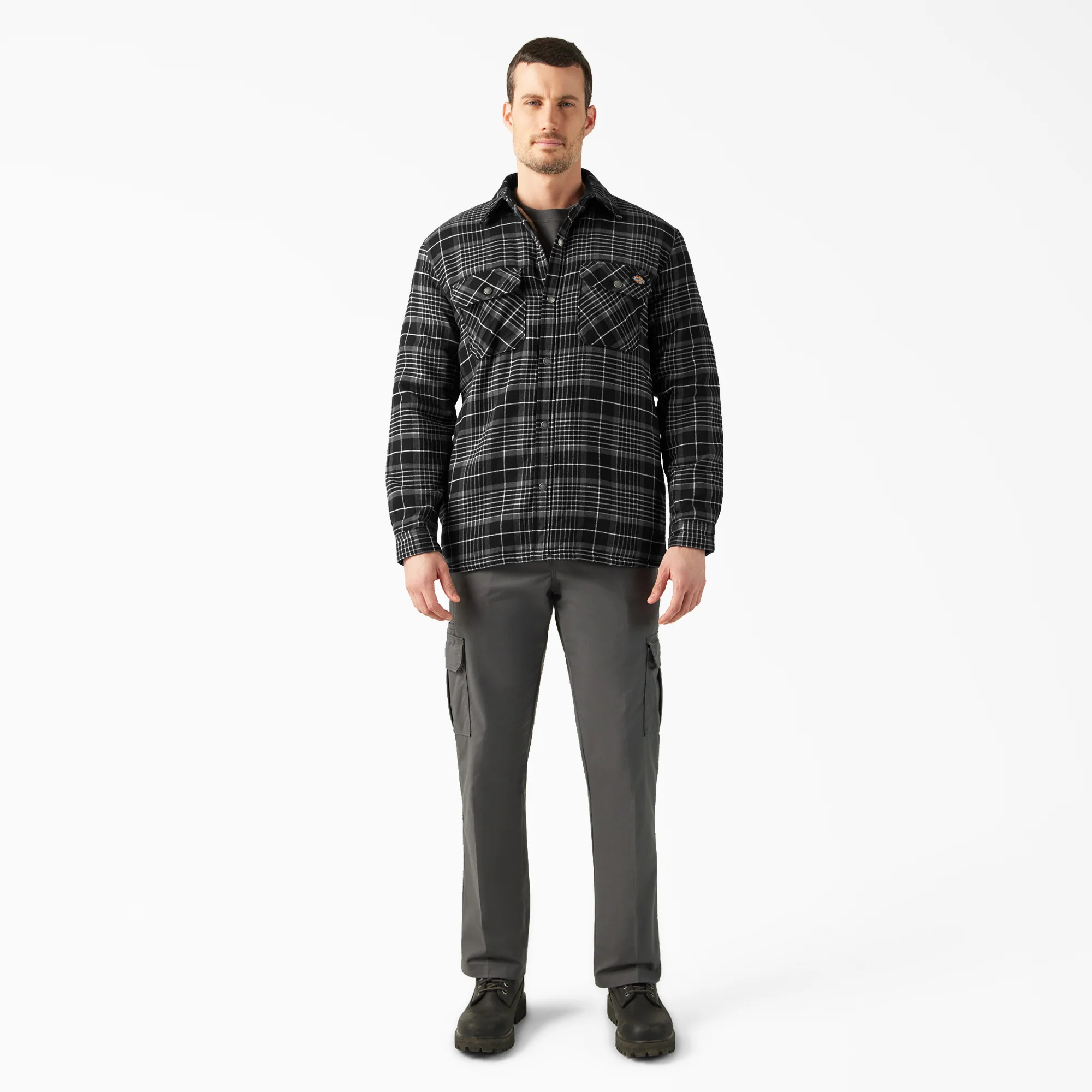 Water Repellent Fleece-Lined Flannel Shirt Jacket 4 Water Repellent Fleece-Lined Flannel Shirt Jacket