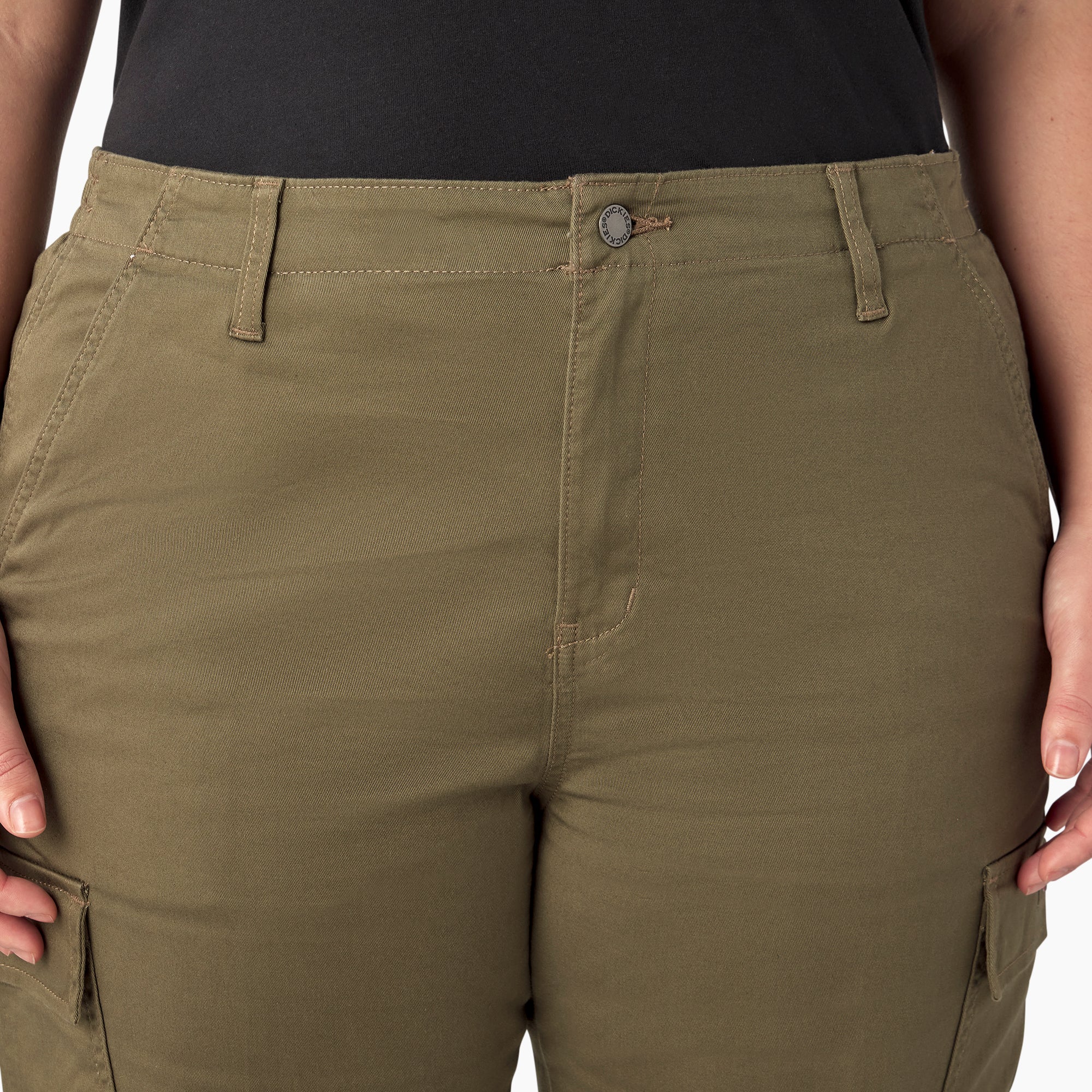 Women's Plus High Rise Fit Cargo Pants 7 Women's Plus High Rise Fit Cargo Pants
