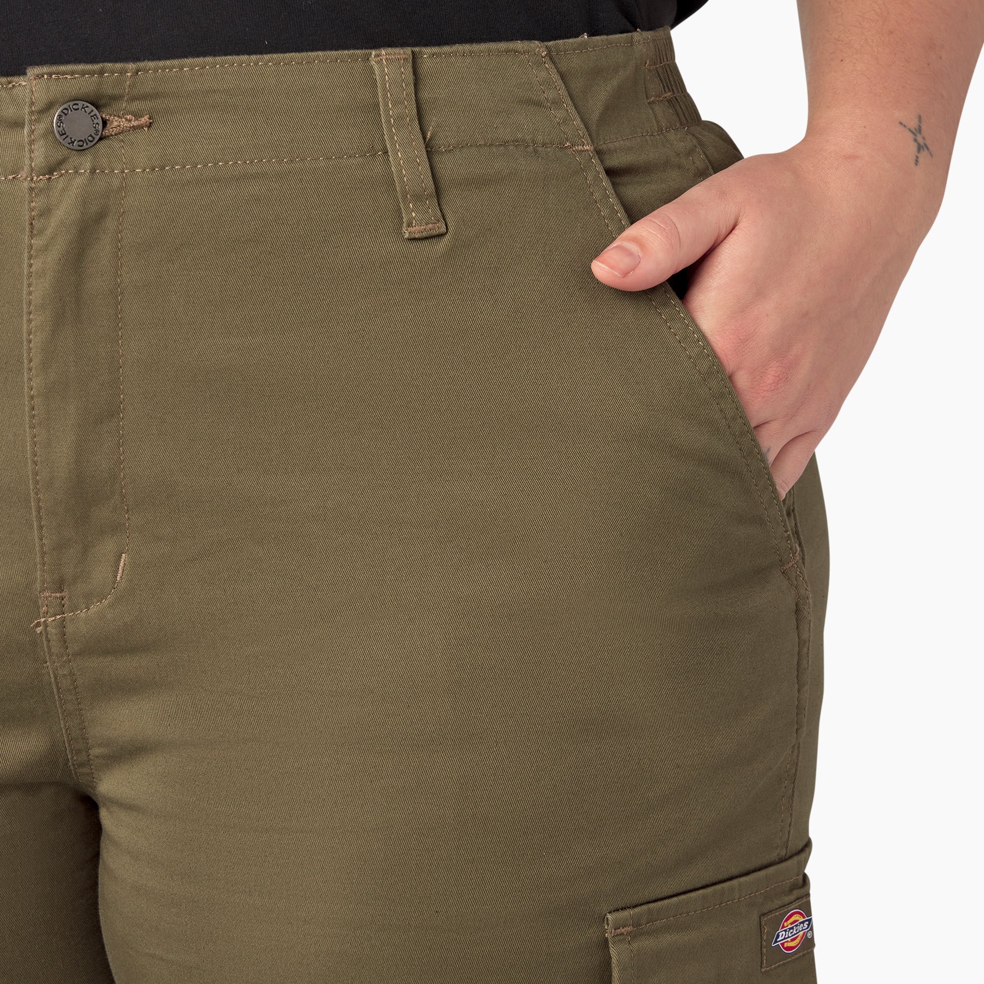 Women's Plus High Rise Fit Cargo Pants 8 Women's Plus High Rise Fit Cargo Pants
