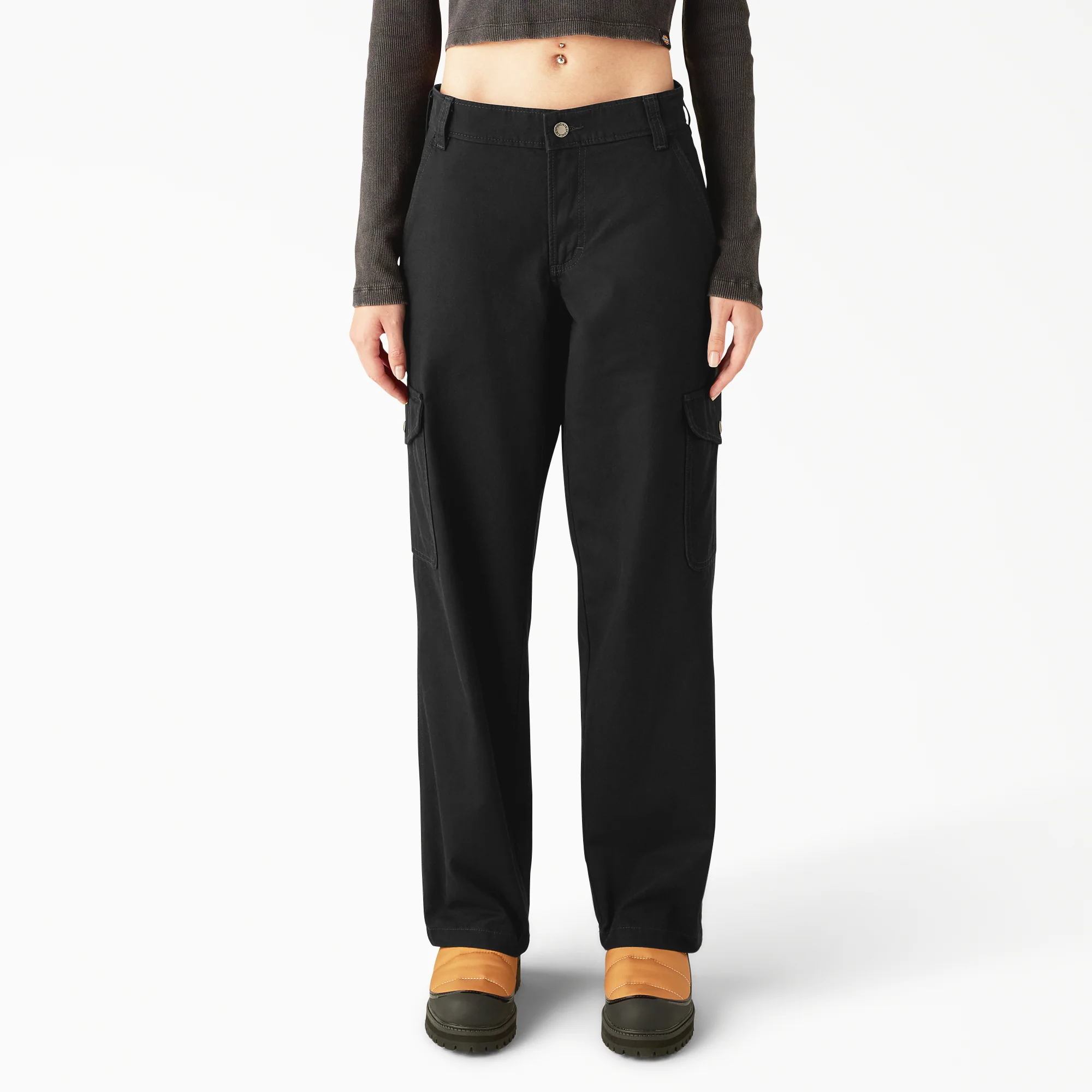 Women's Relaxed Fit Duck Canvas Cargo Pants