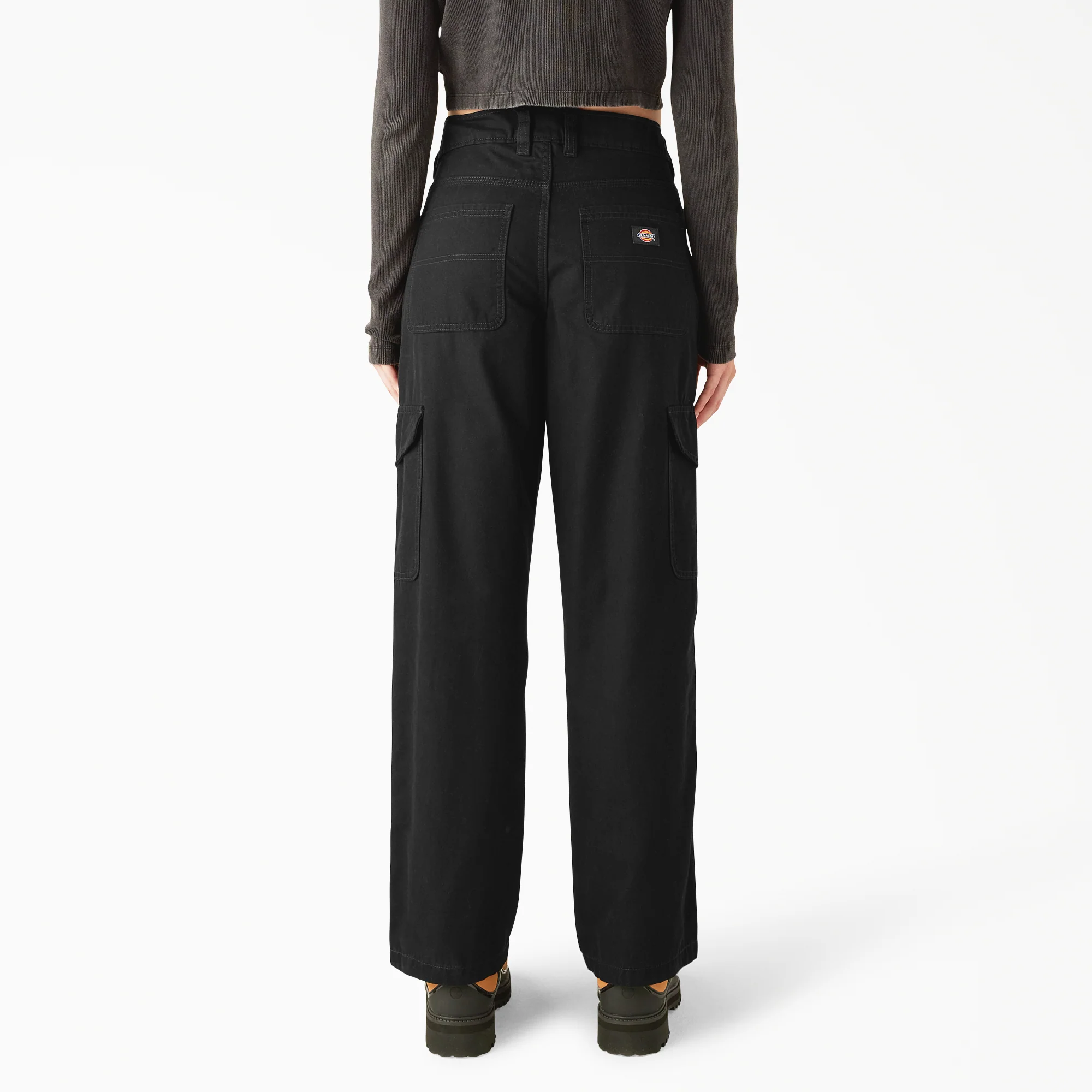Women's Relaxed Fit Duck Canvas Cargo Pants 2 Women's Relaxed Fit Duck Canvas Cargo Pants