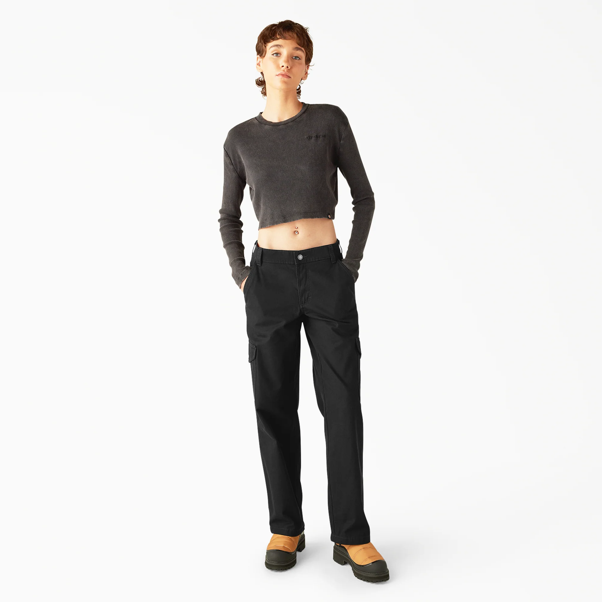 Women's Relaxed Fit Duck Canvas Cargo Pants 5 Women's Relaxed Fit Duck Canvas Cargo Pants