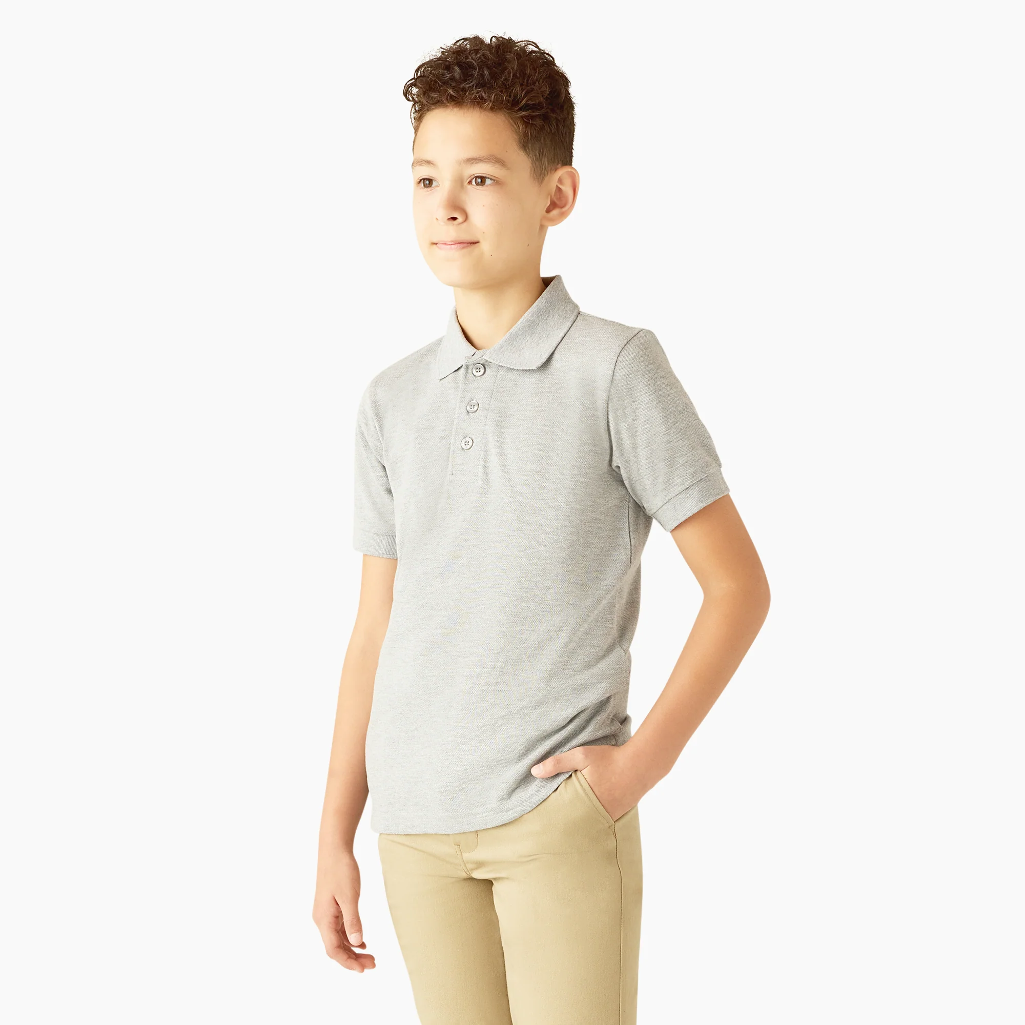 Kids' Piqué Short Sleeve Polo 3 Kids' Piqué Short Sleeve Polo