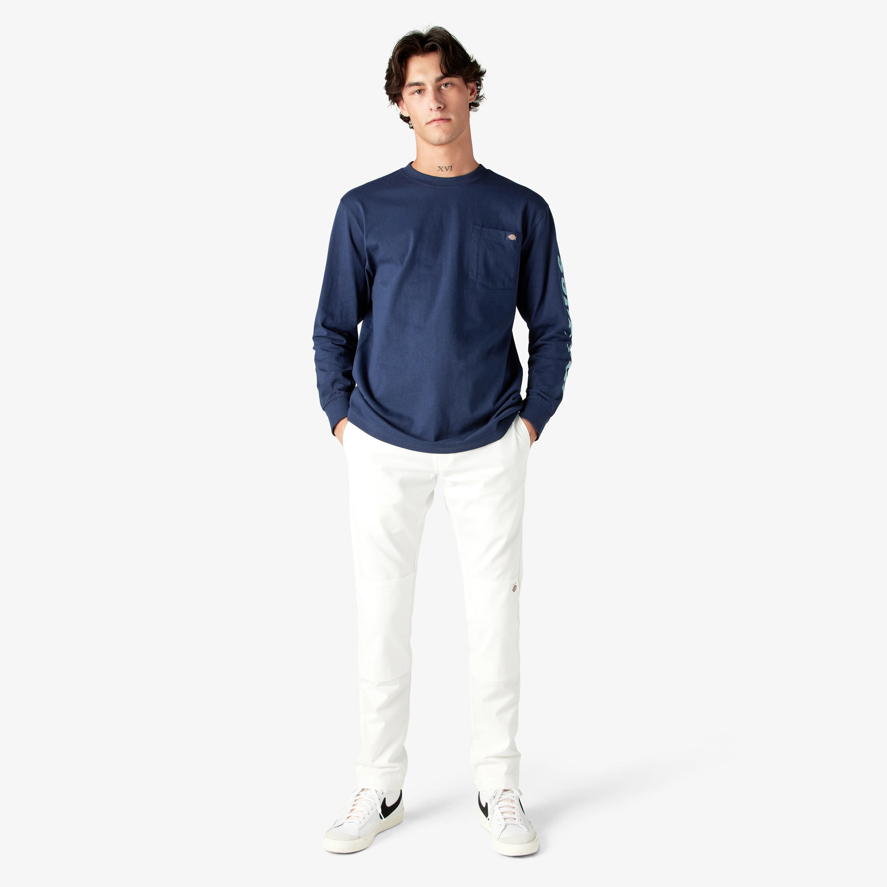 Logo Graphic Long Sleeve Pocket T-Shirt 5 Logo Graphic Long Sleeve Pocket T-Shirt