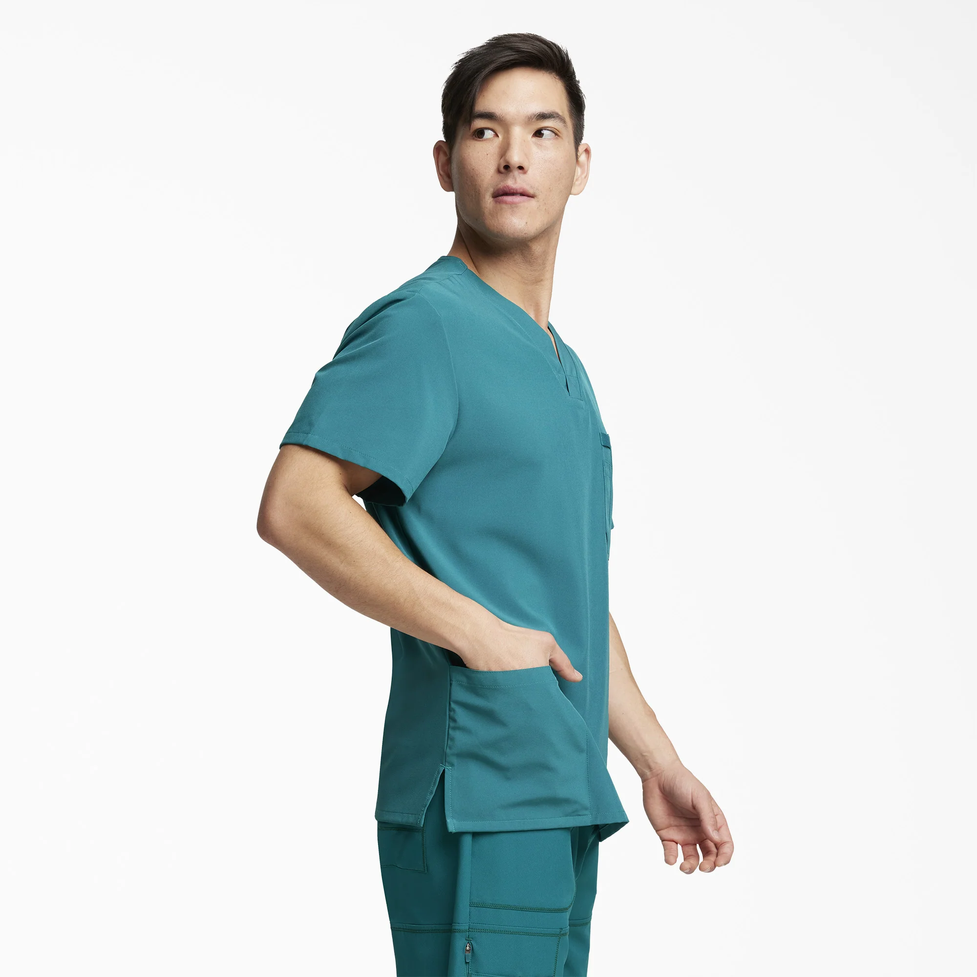 Men's EDS Essentials V-Neck Scrub Top 3 Men's EDS Essentials V-Neck Scrub Top