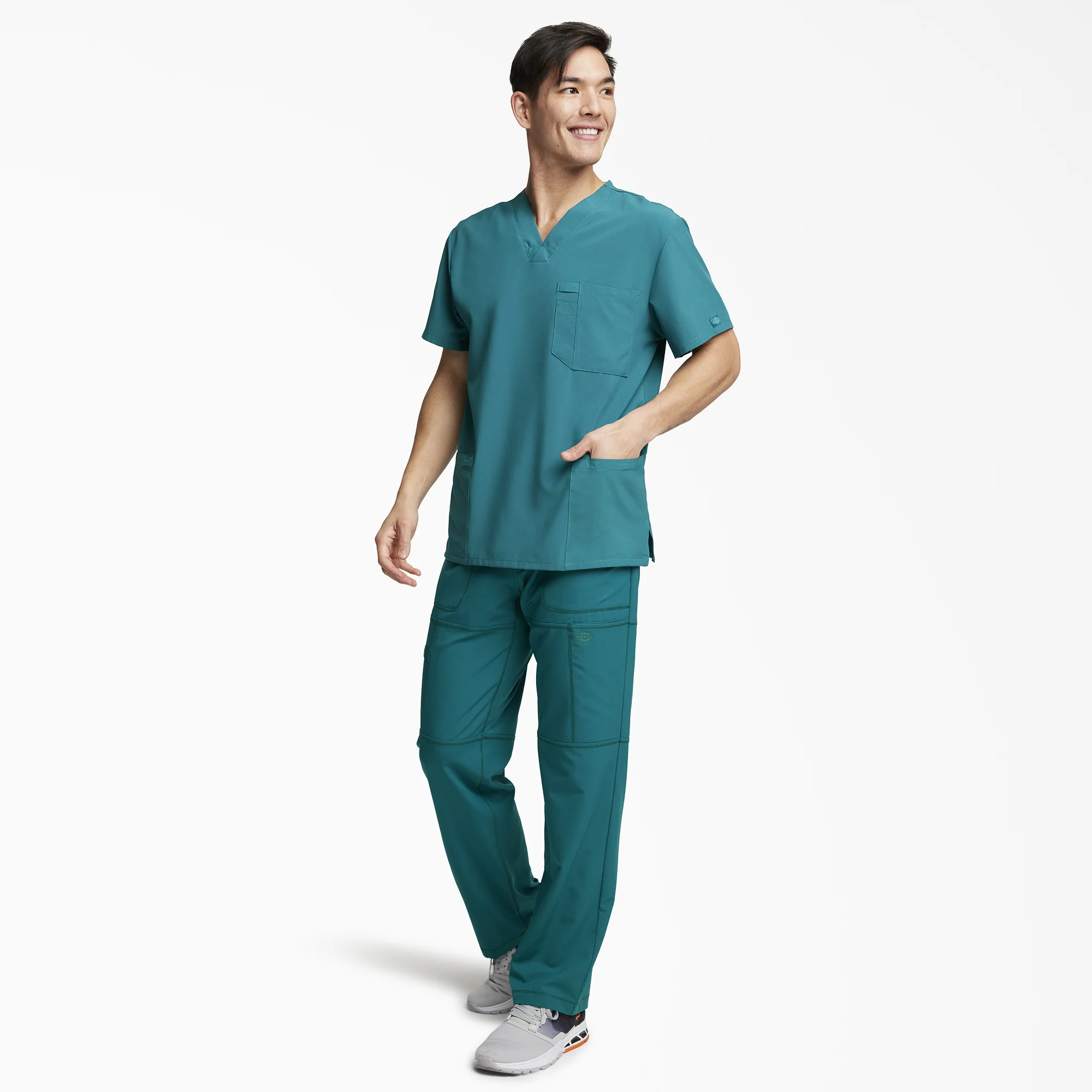 Men's EDS Essentials V-Neck Scrub Top 4 Men's EDS Essentials V-Neck Scrub Top