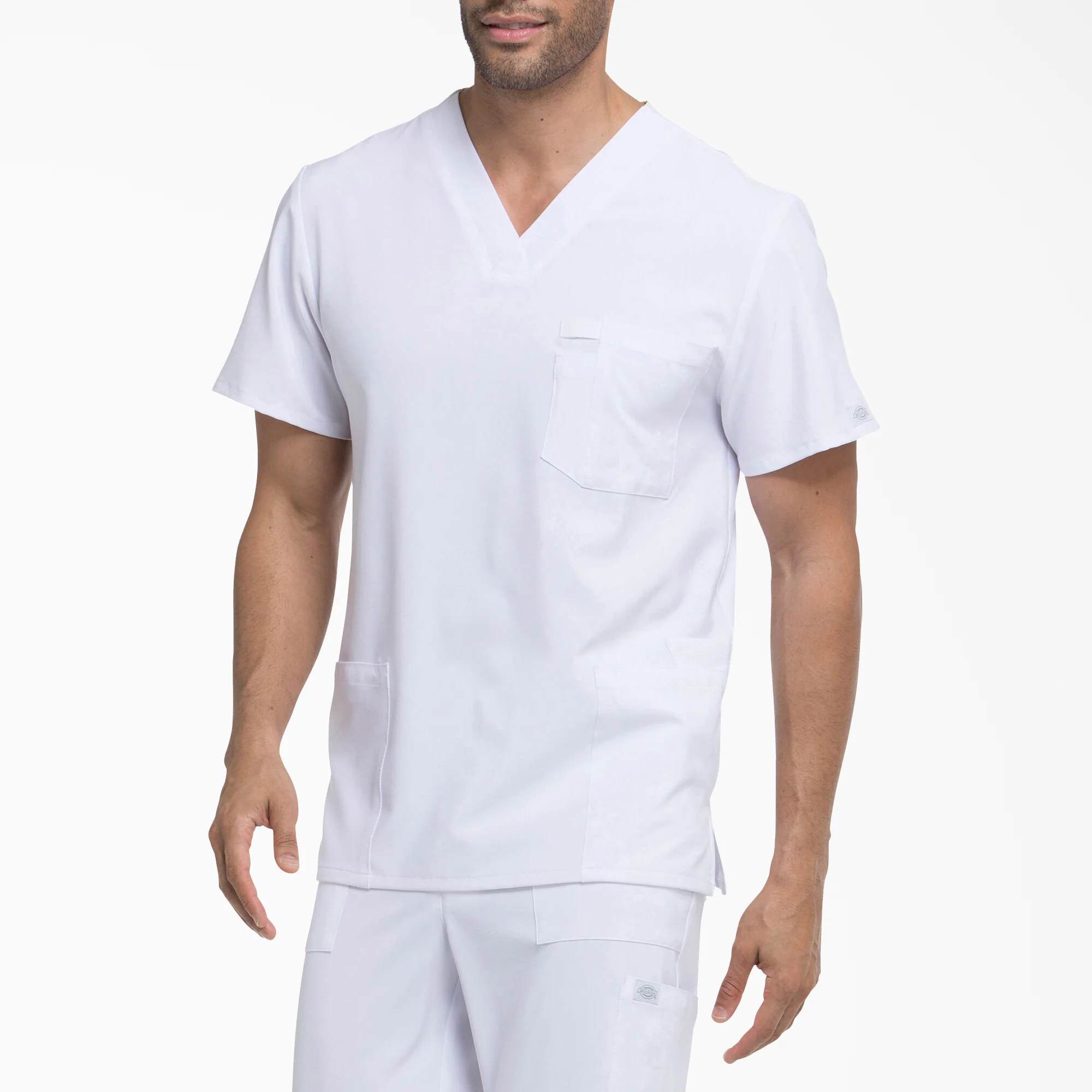 Men's EDS Essentials V-Neck Scrub Top 3 Men's EDS Essentials V-Neck Scrub Top