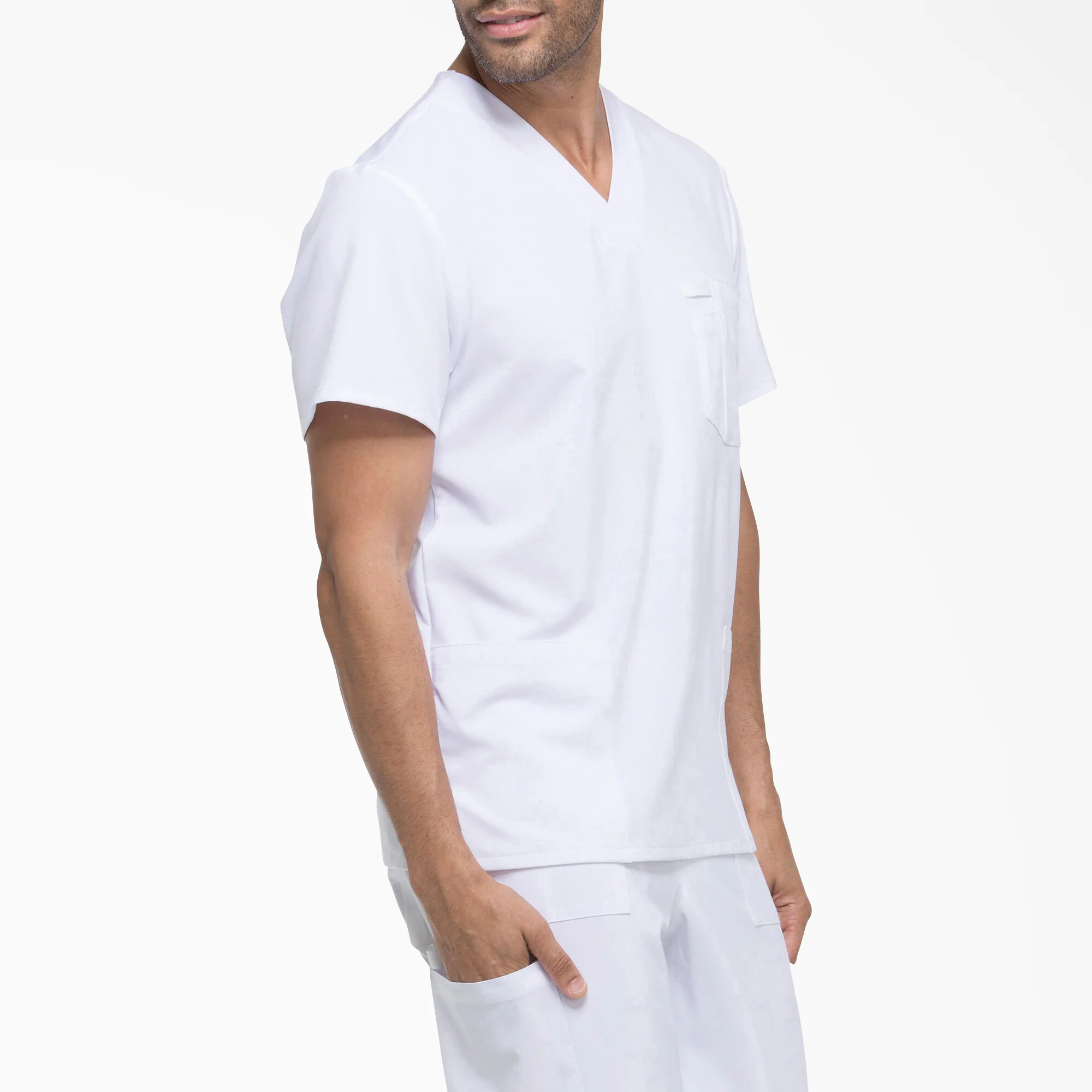 Men's EDS Essentials V-Neck Scrub Top 4 Men's EDS Essentials V-Neck Scrub Top