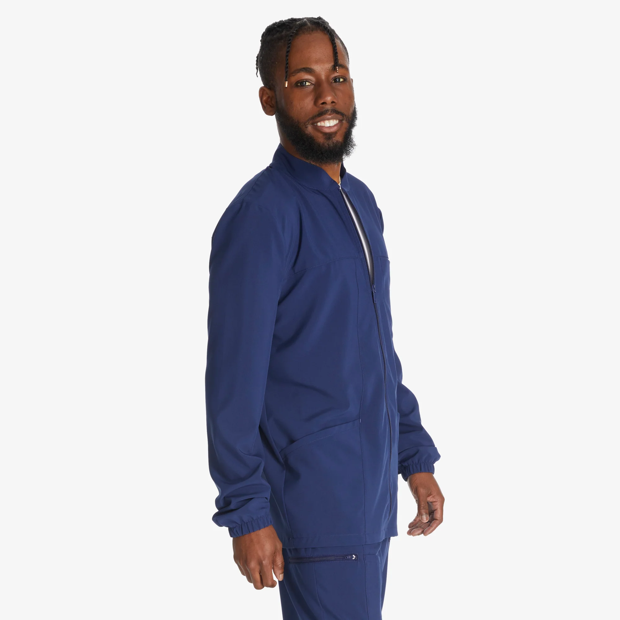 Men's EDS Essentials Zip Front Scrub Jacket 4 Men's EDS Essentials Zip Front Scrub Jacket