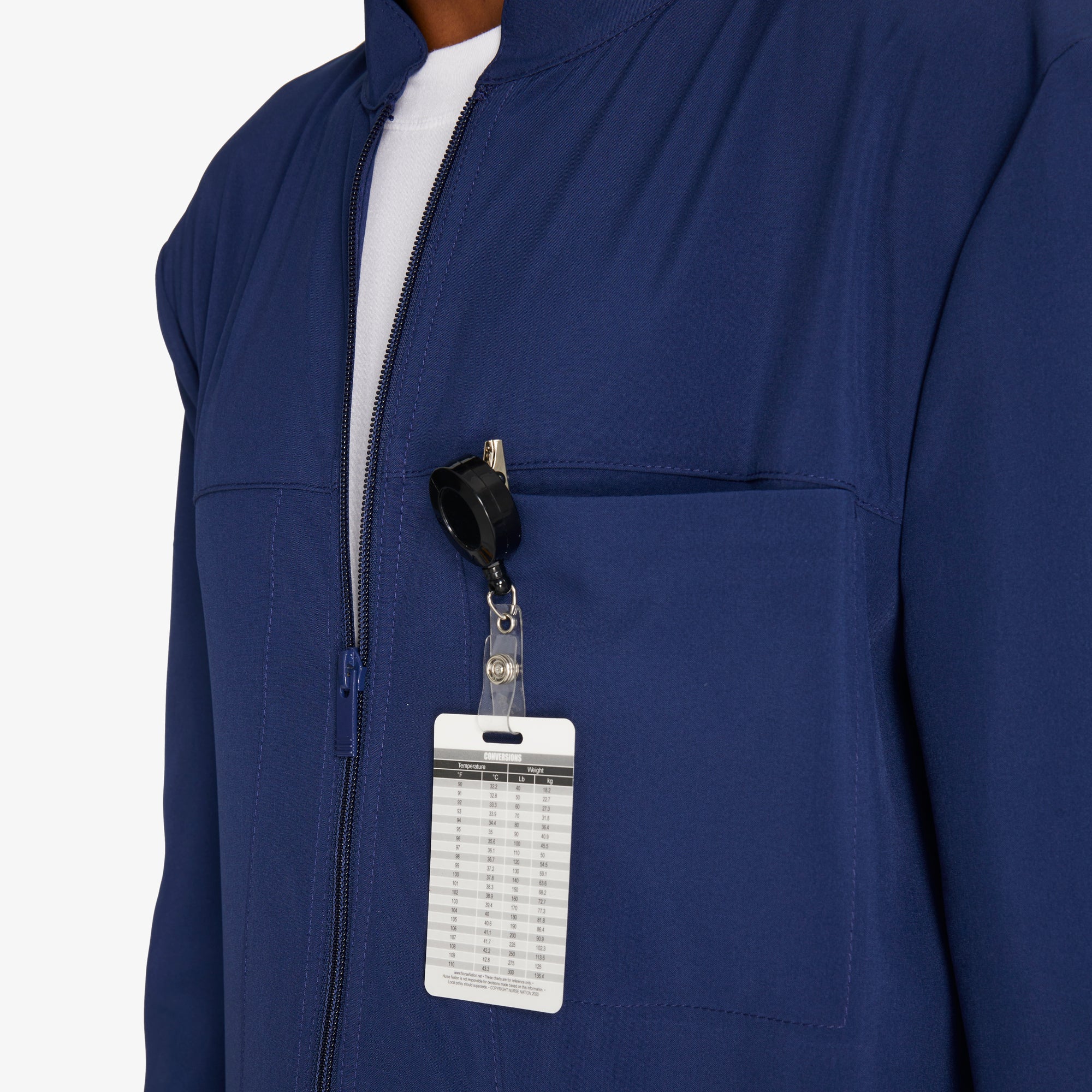 Men's EDS Essentials Zip Front Scrub Jacket 7 Men's EDS Essentials Zip Front Scrub Jacket