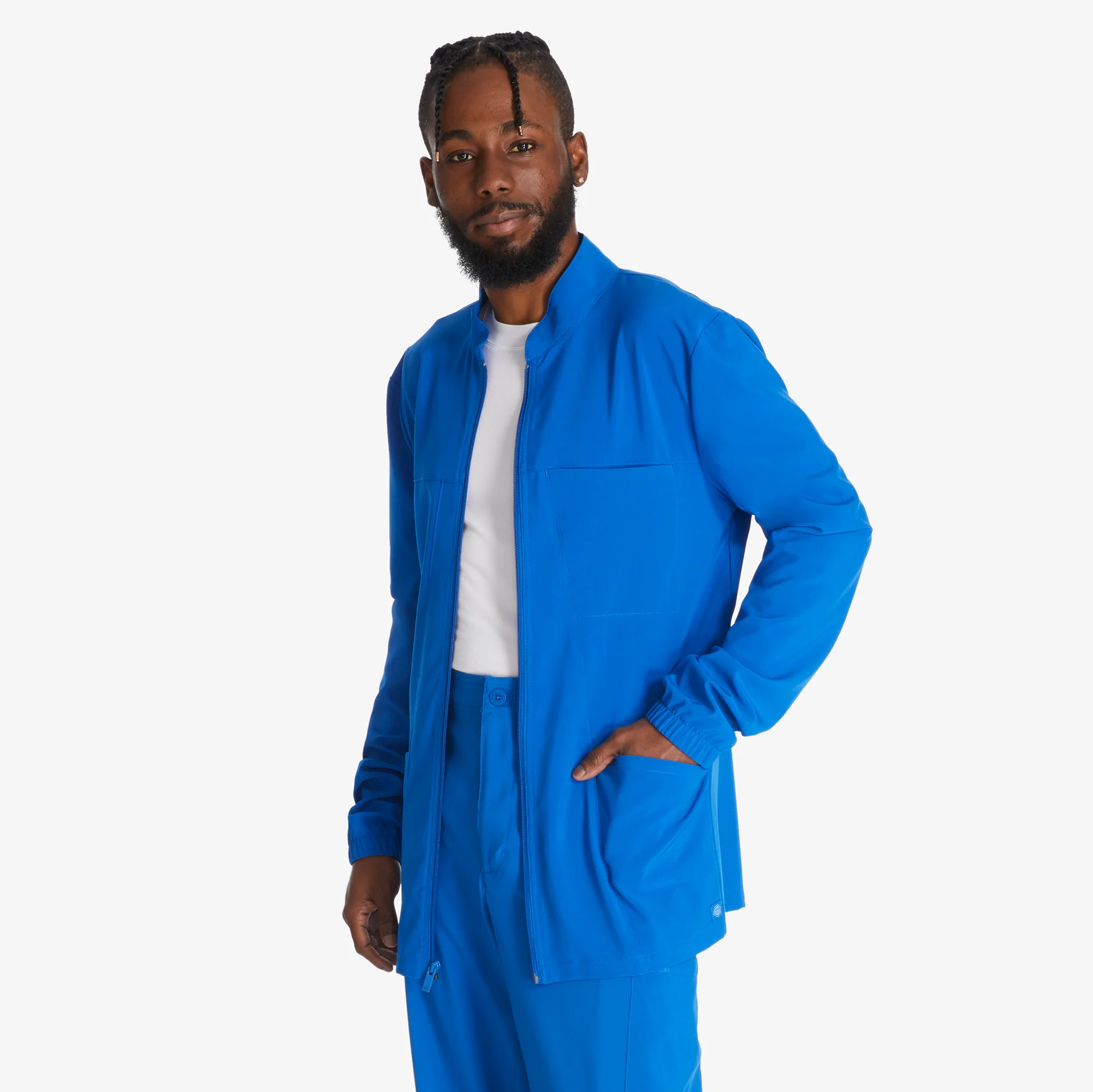 Men's EDS Essentials Zip Front Scrub Jacket 3 Men's EDS Essentials Zip Front Scrub Jacket