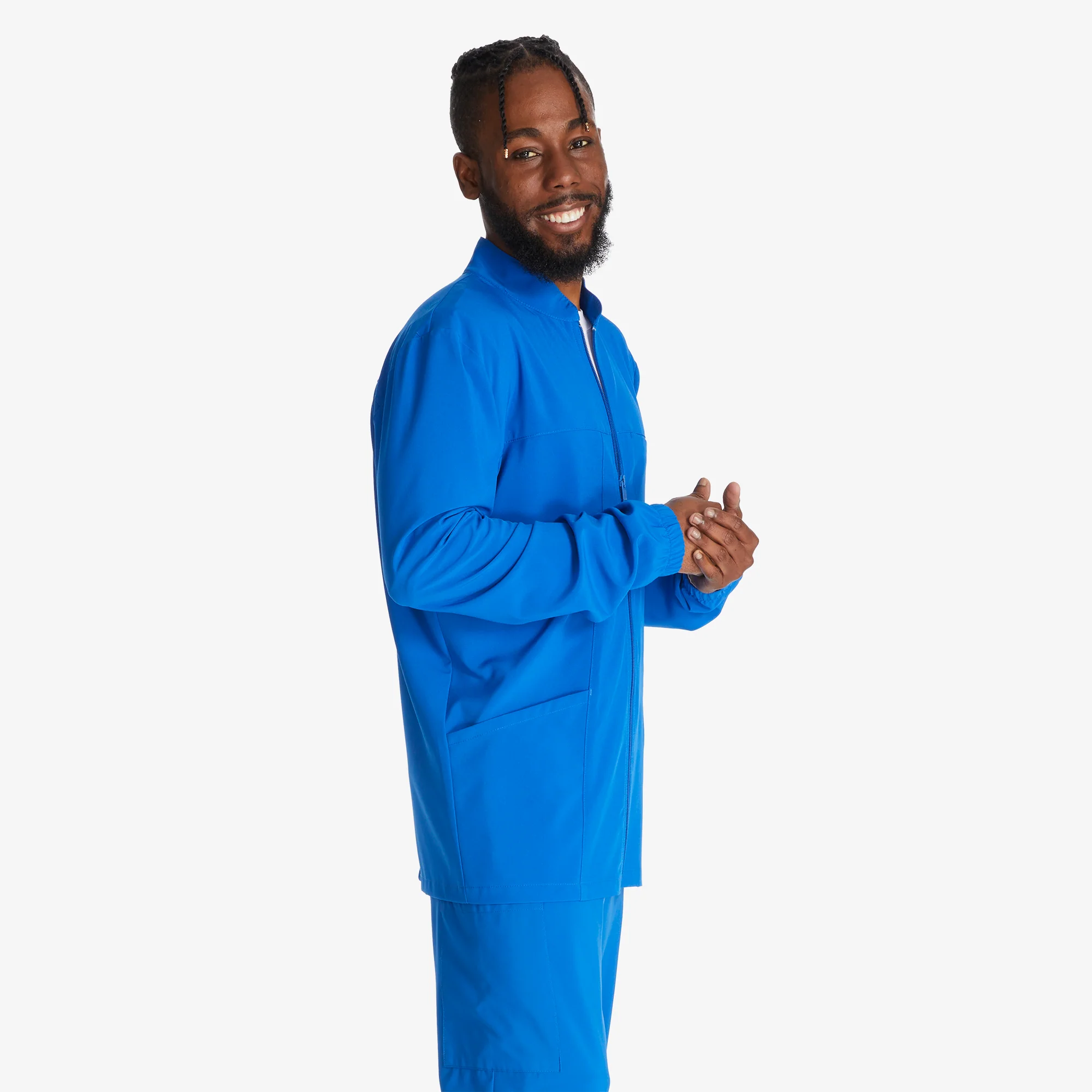 Men's EDS Essentials Zip Front Scrub Jacket 4 Men's EDS Essentials Zip Front Scrub Jacket