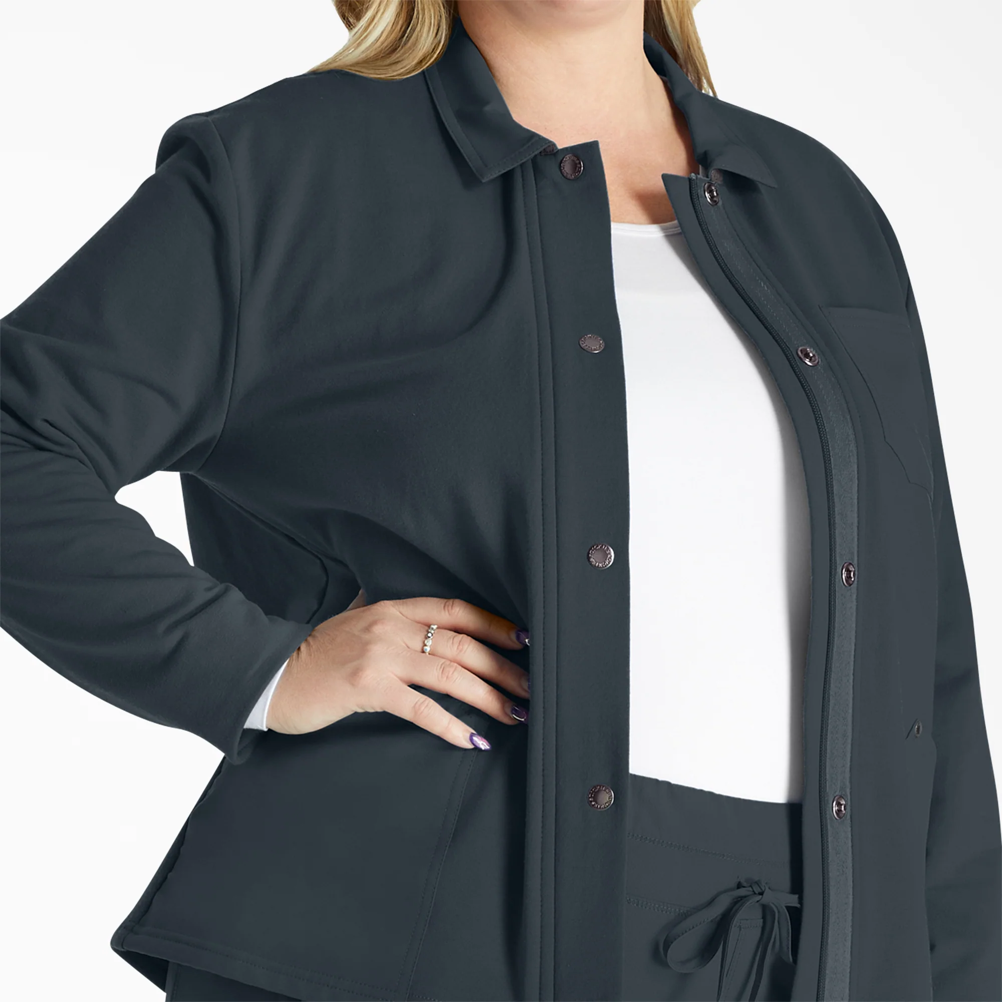 Women's EDS NXT Zip Front Scrub Jacket 7 Women's EDS NXT Zip Front Scrub Jacket