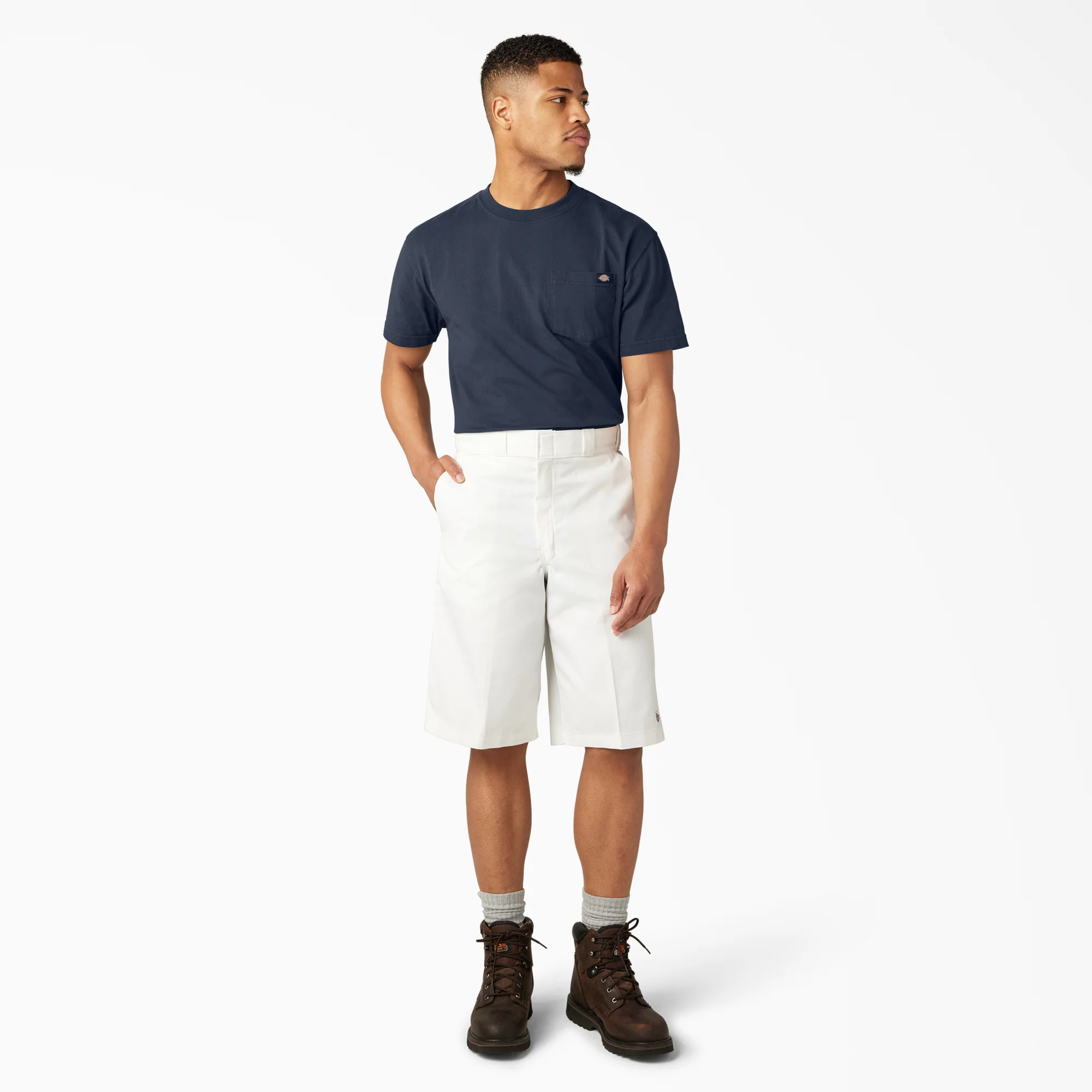 Loose Fit Flat Front Work Shorts, 13" 5 Loose Fit Flat Front Work Shorts, 13"