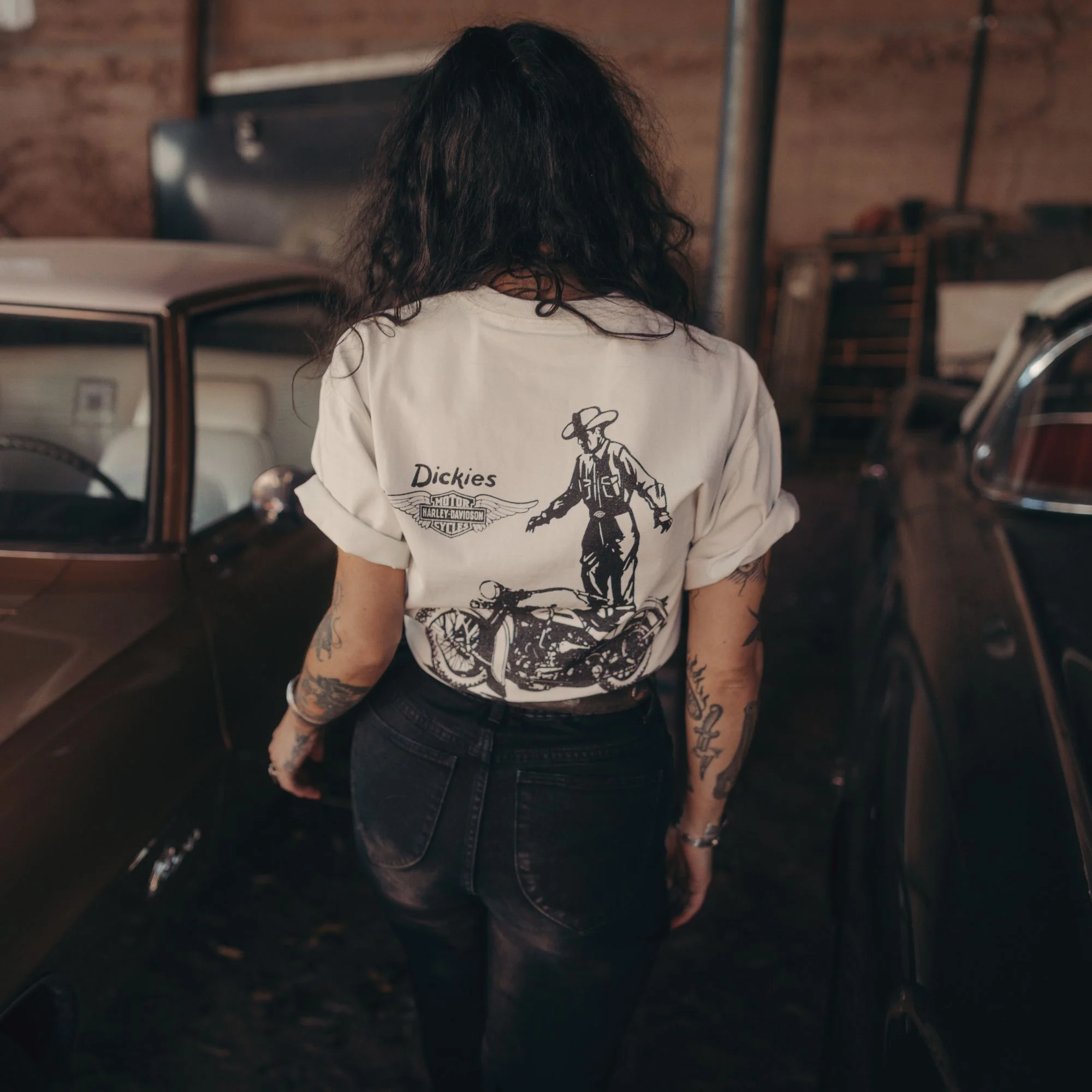 Dickies x Harley-Davidson® Vintage Wash Cowboy Graphic T-Shirt 3 Dickies x Harley-Davidson® Vintage Wash Cowboy Graphic T-Shirt