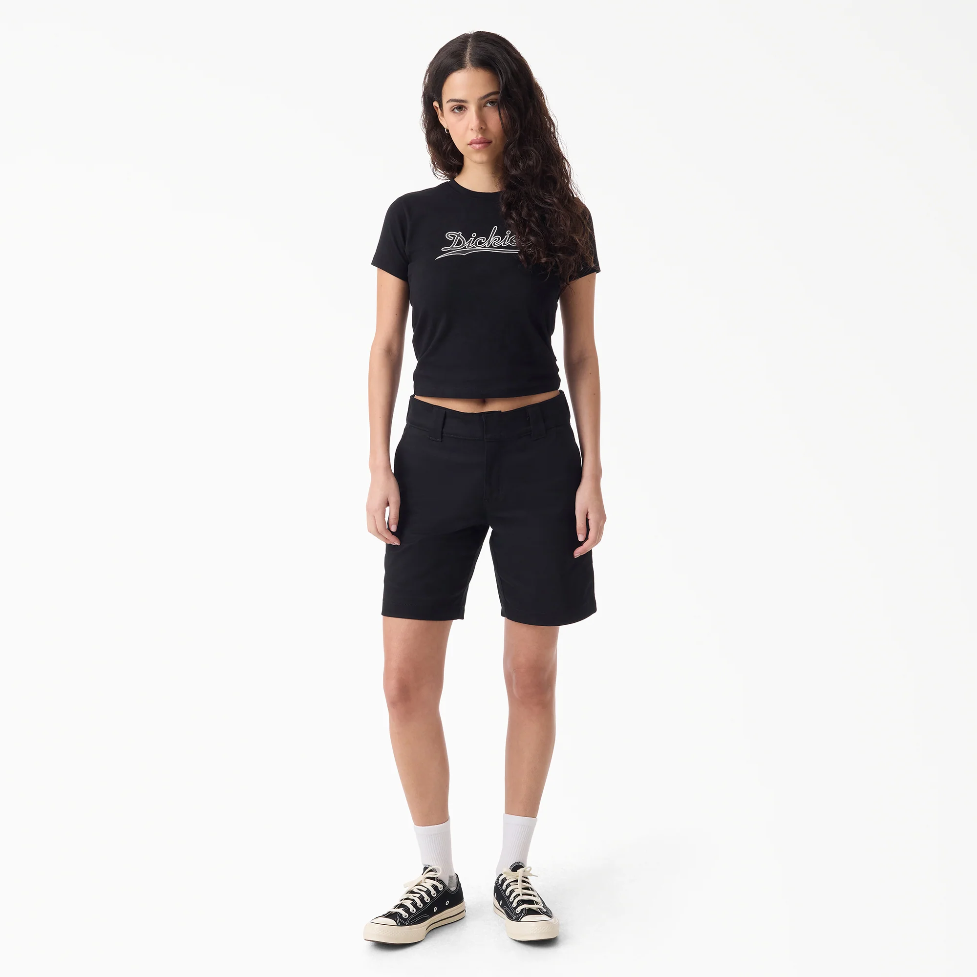 Women's Super Flex Flat Front Shorts, 9" 4 Women's Super Flex Flat Front Shorts, 9"