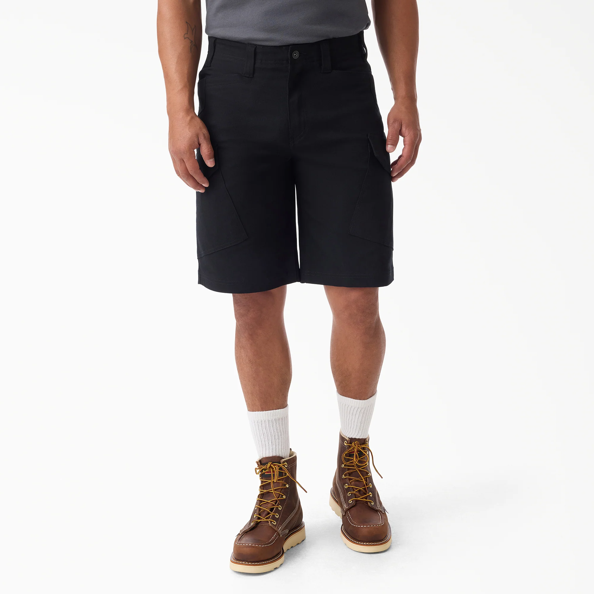 Tradebuilt Duck Canvas Cargo Shorts, 11"
