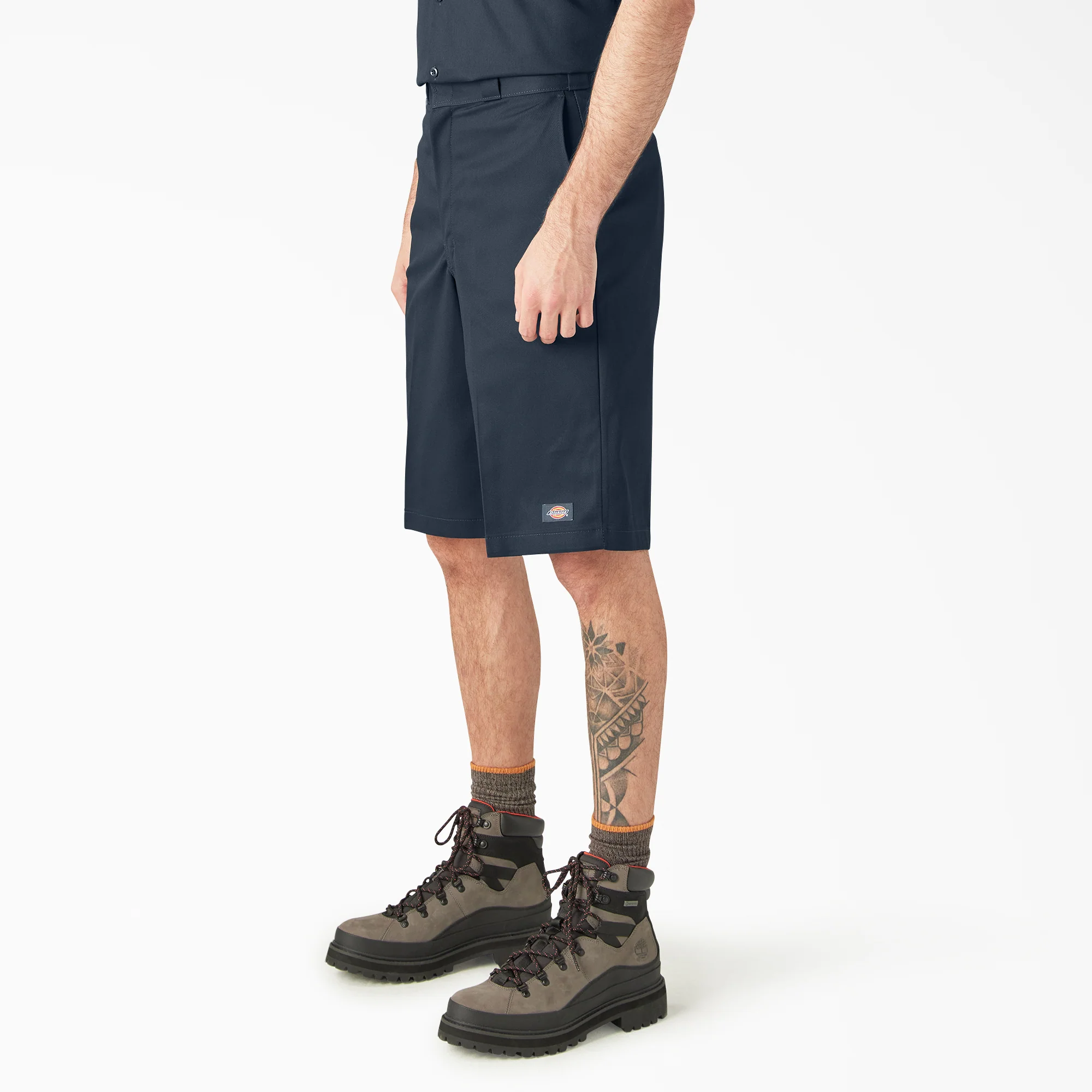 Loose Fit Flat Front Work Shorts, 13" 3 Loose Fit Flat Front Work Shorts, 13"