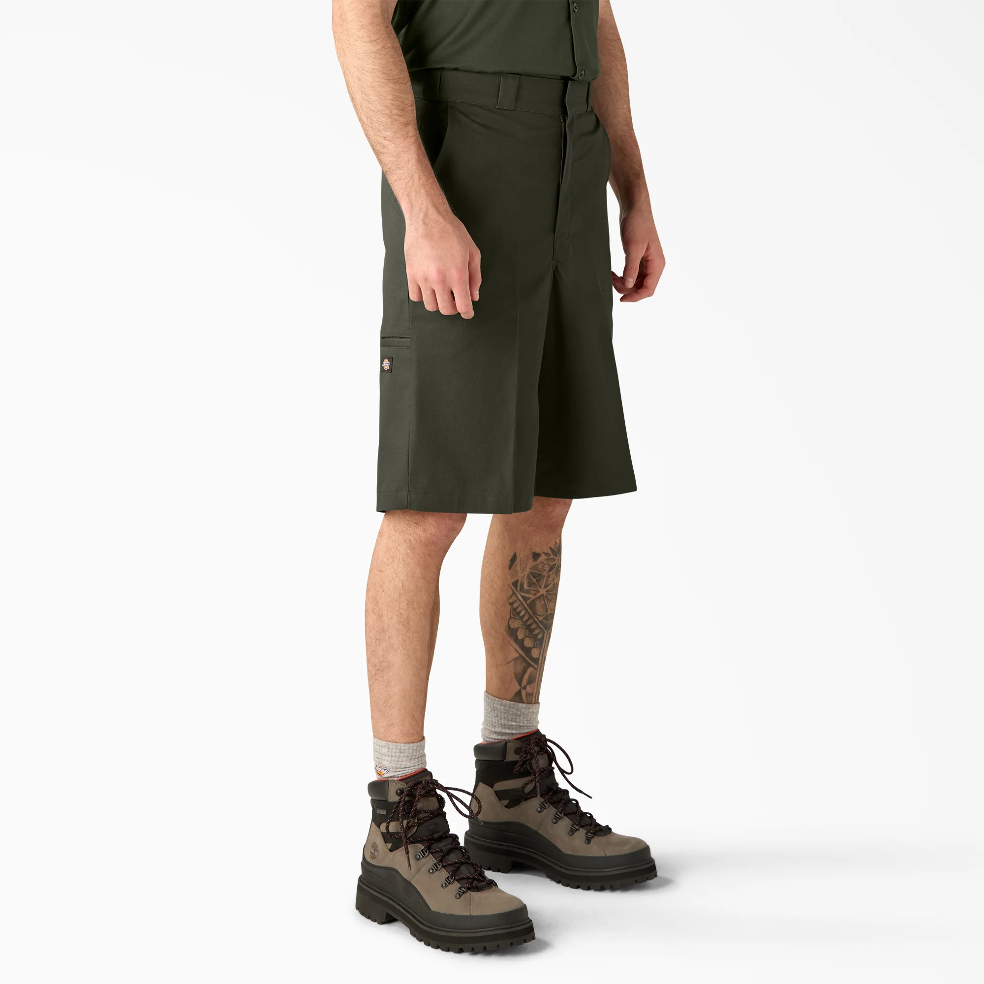 Loose Fit Flat Front Work Shorts, 13" 4 Loose Fit Flat Front Work Shorts, 13"