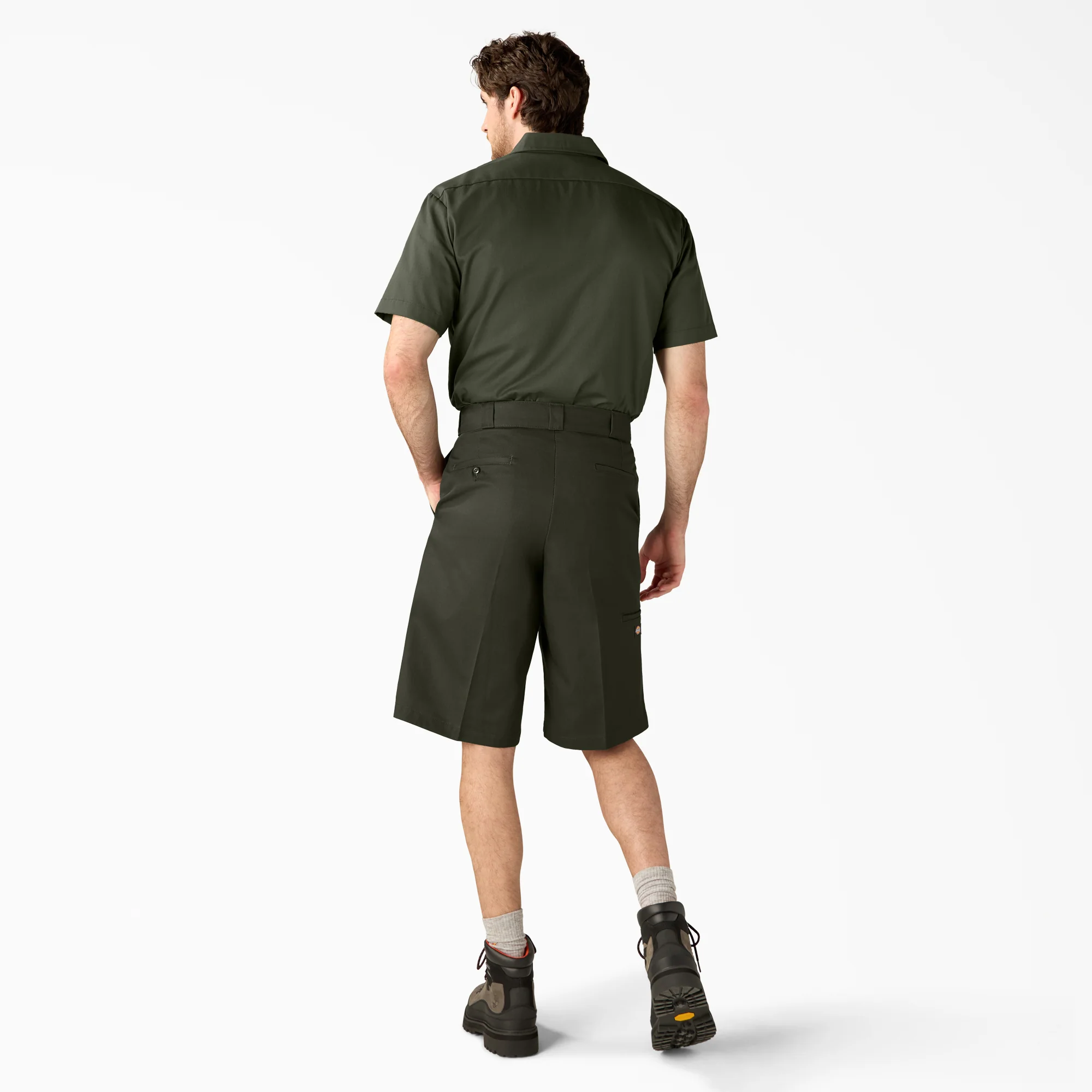 Loose Fit Flat Front Work Shorts, 13" 6 Loose Fit Flat Front Work Shorts, 13"