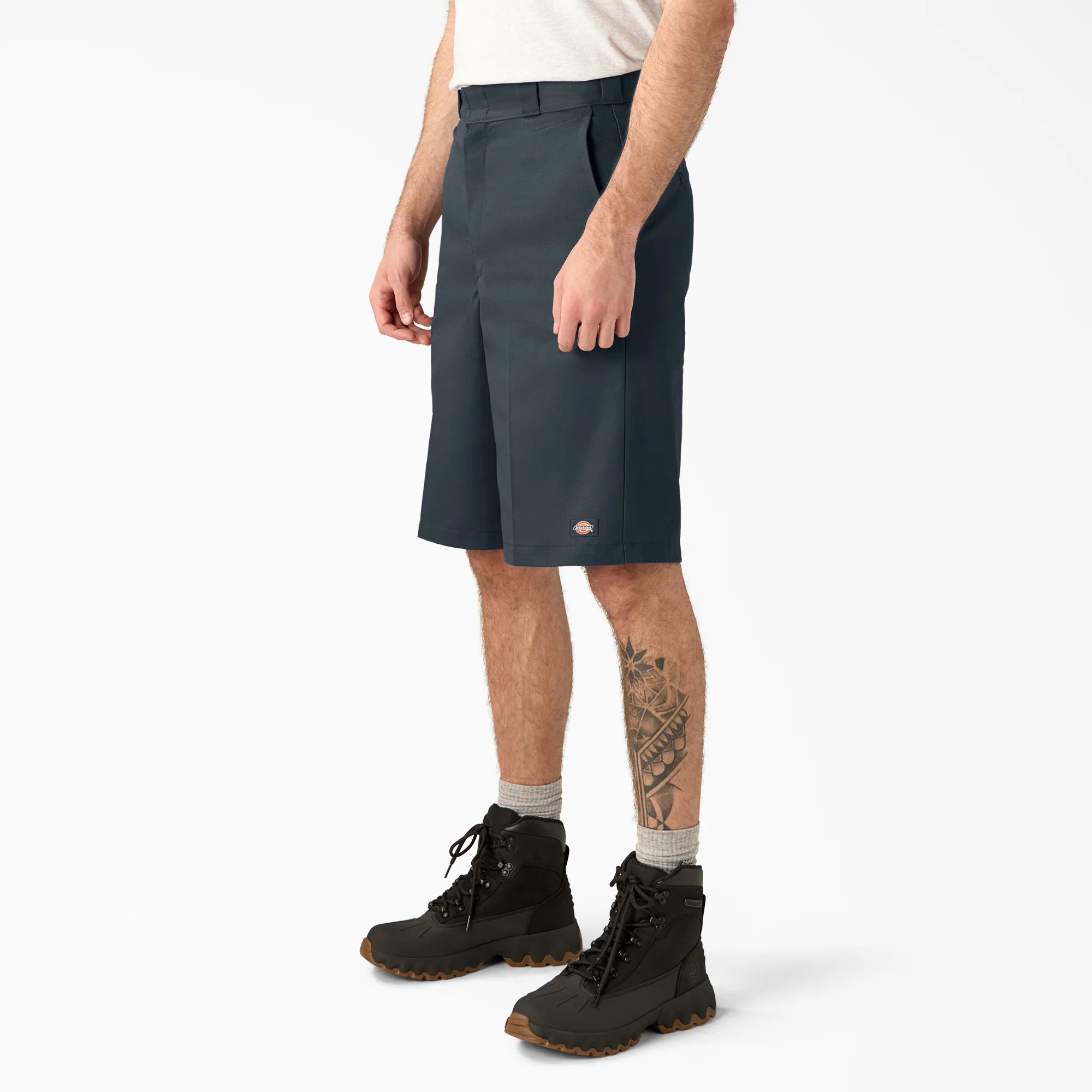 Loose Fit Flat Front Work Shorts, 13" 3 Loose Fit Flat Front Work Shorts, 13"