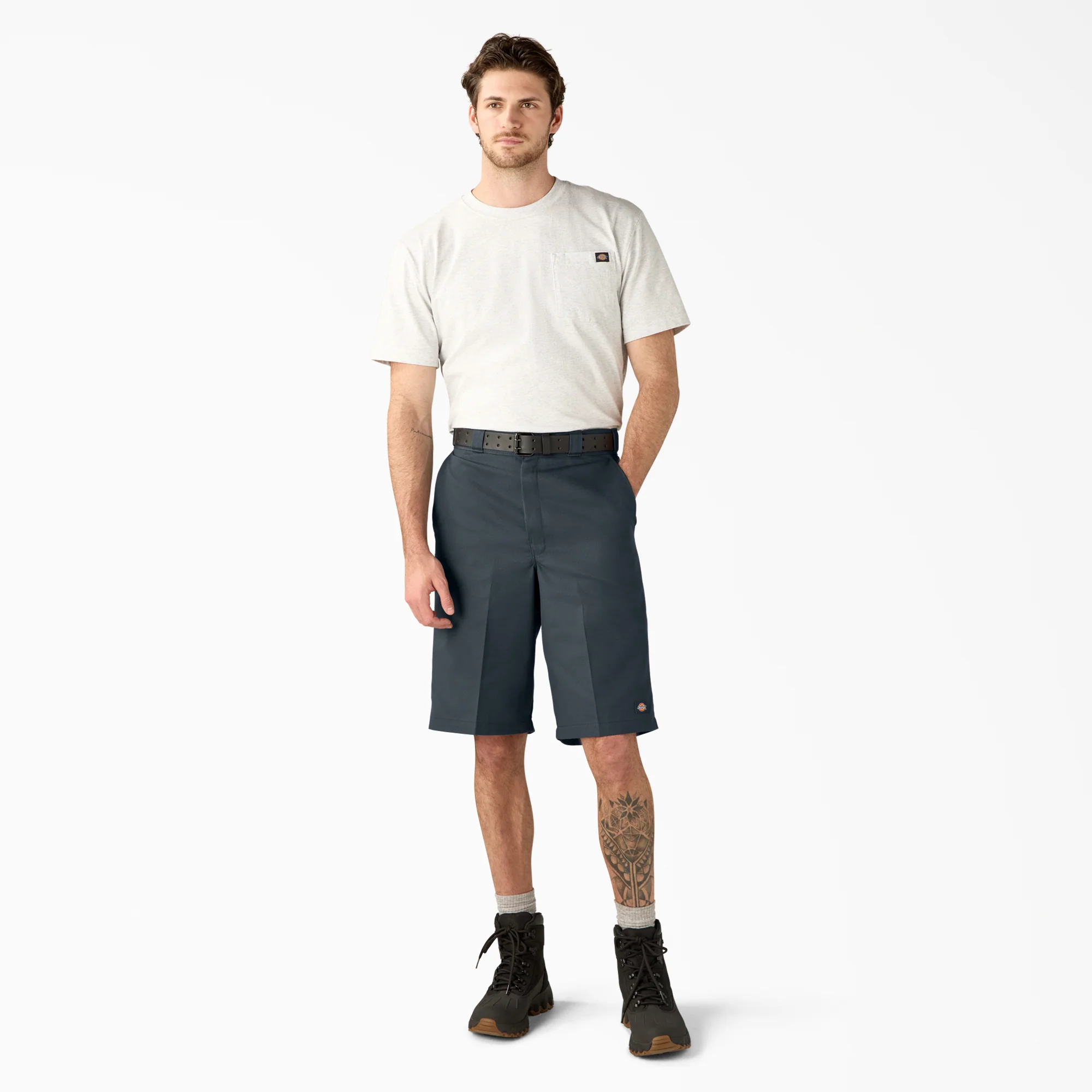 Loose Fit Flat Front Work Shorts, 13" 5 Loose Fit Flat Front Work Shorts, 13"