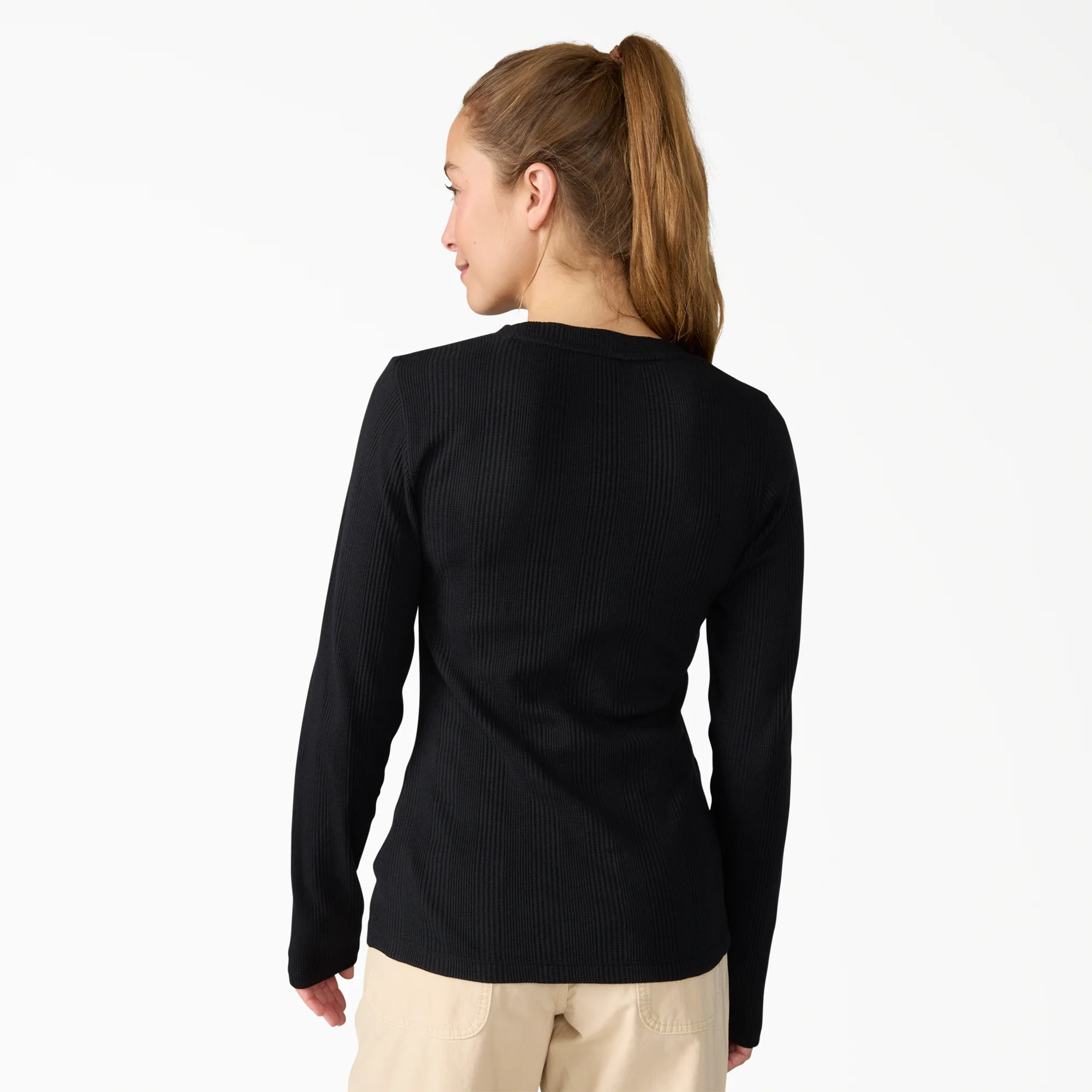 Women’s Crewneck Henley Shirt 2 Women’s Crewneck Henley Shirt