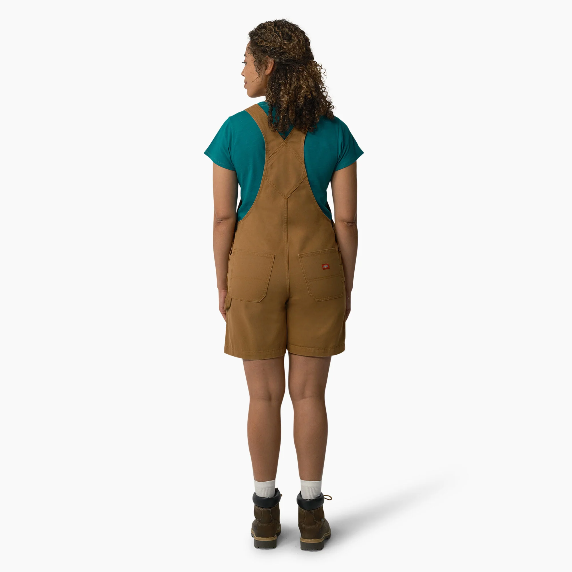 Women's Relaxed Fit Bib Shortalls, 7" 2 Women's Relaxed Fit Bib Shortalls, 7"