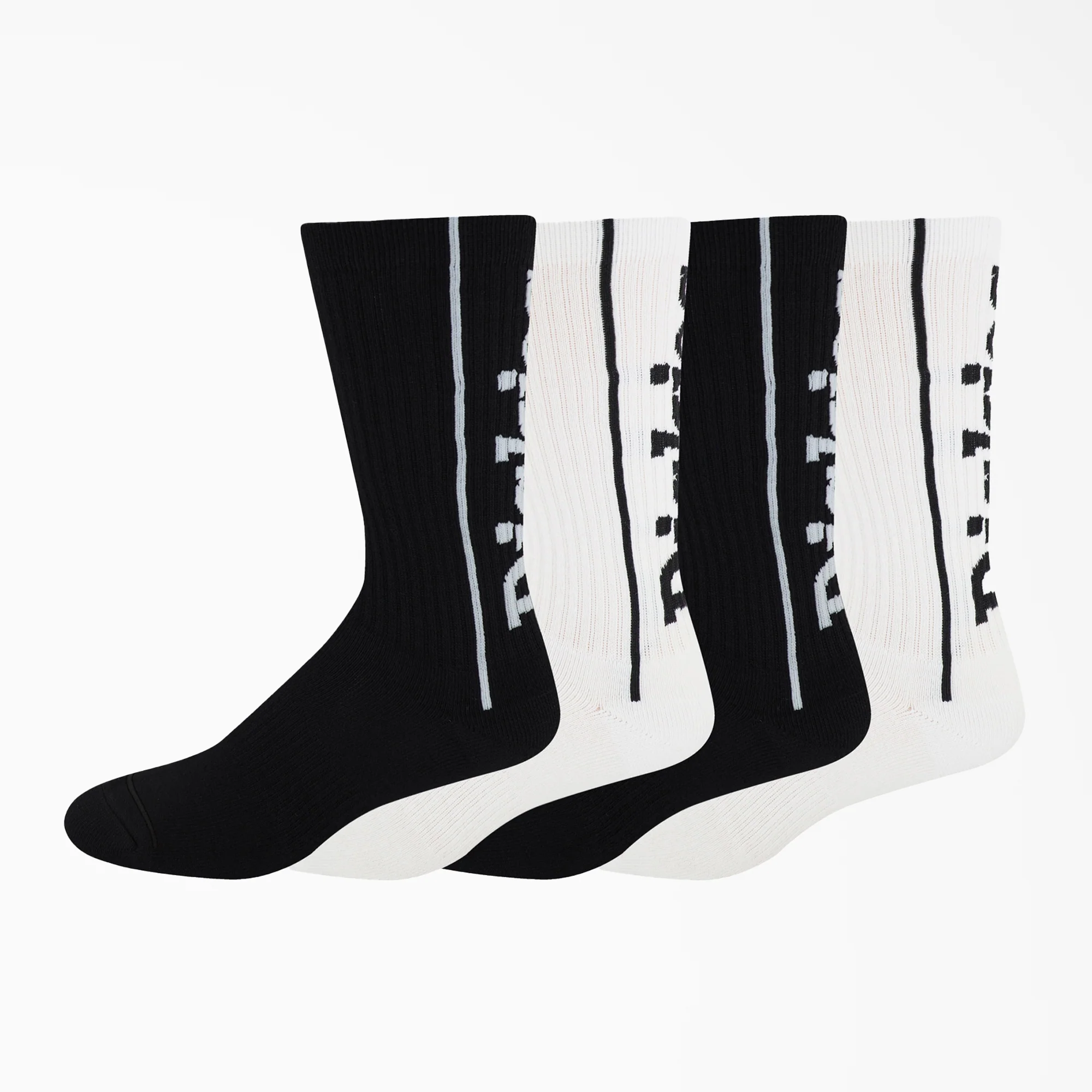 Logo Print Socks, Size 6-12, 4-Pack