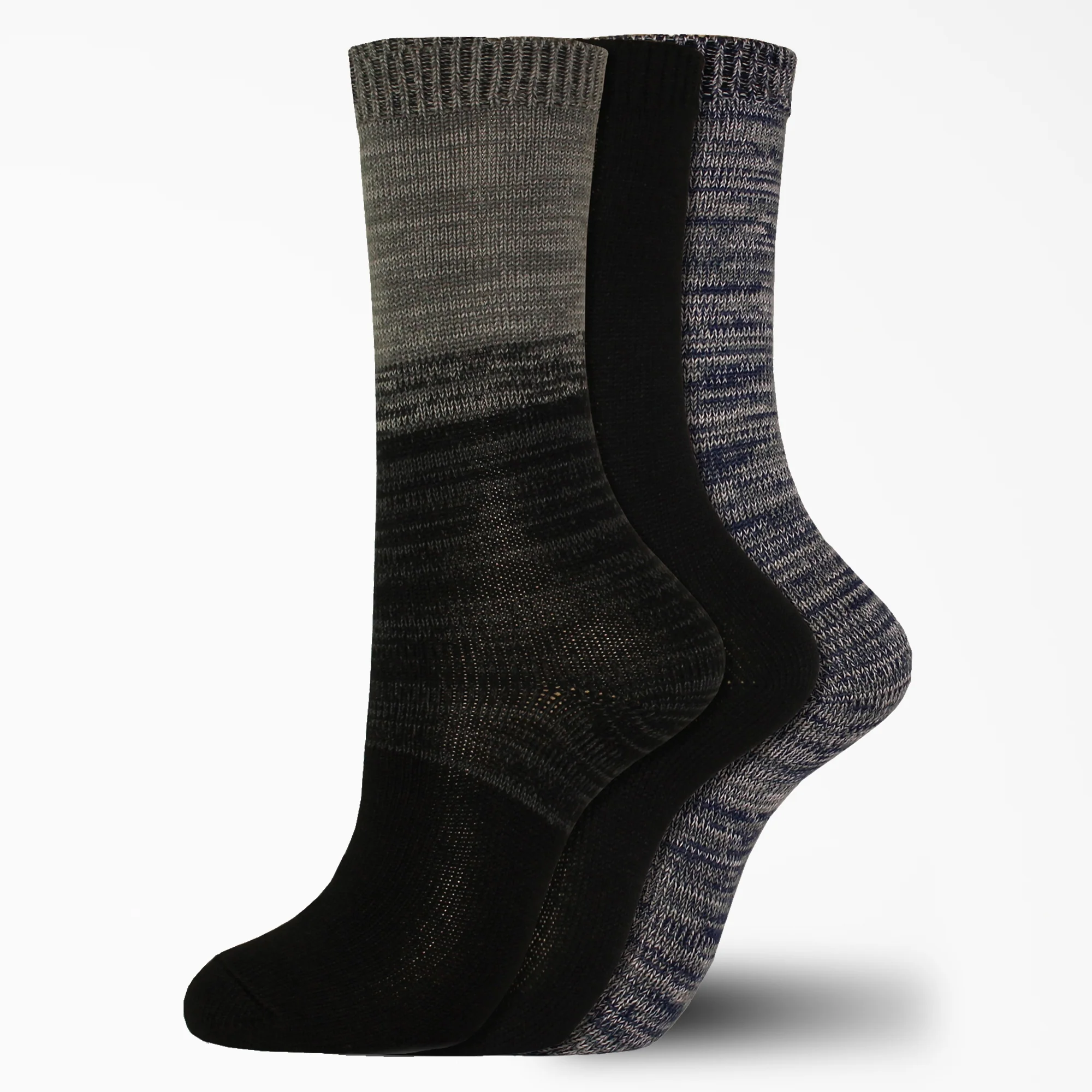 Women's Soft Marl Crew Socks, Size 6-9, 3-Pack