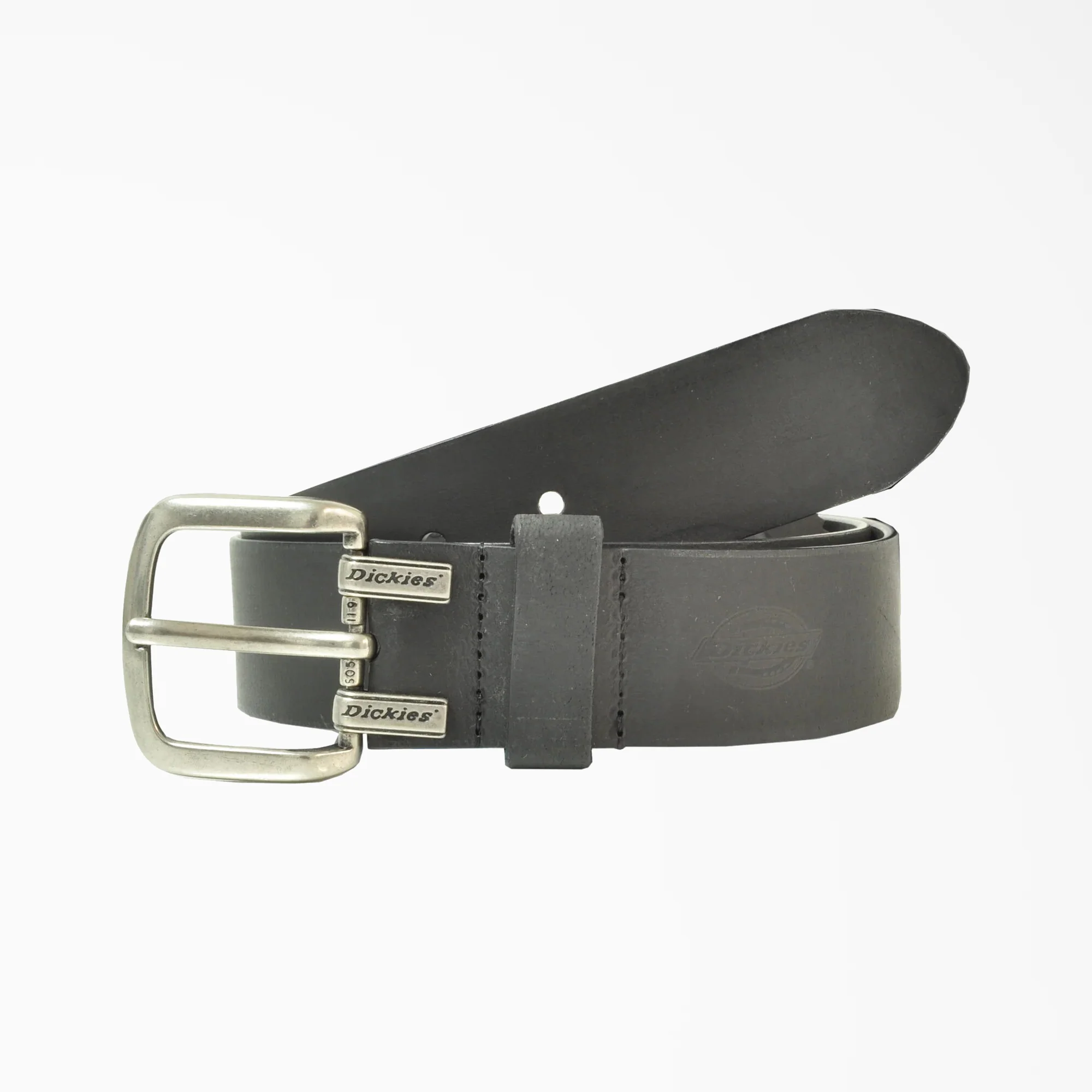 Big & Tall Leather Cut Edge Logo Belt