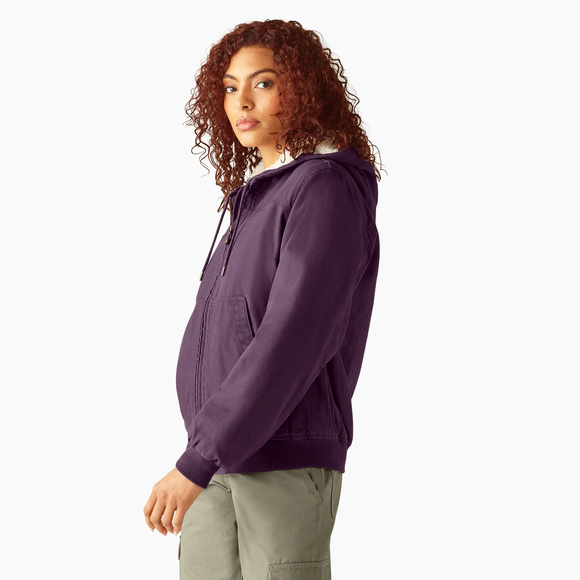 Women's Fleece Lined Duck Canvas Jacket 3 Women's Fleece Lined Duck Canvas Jacket