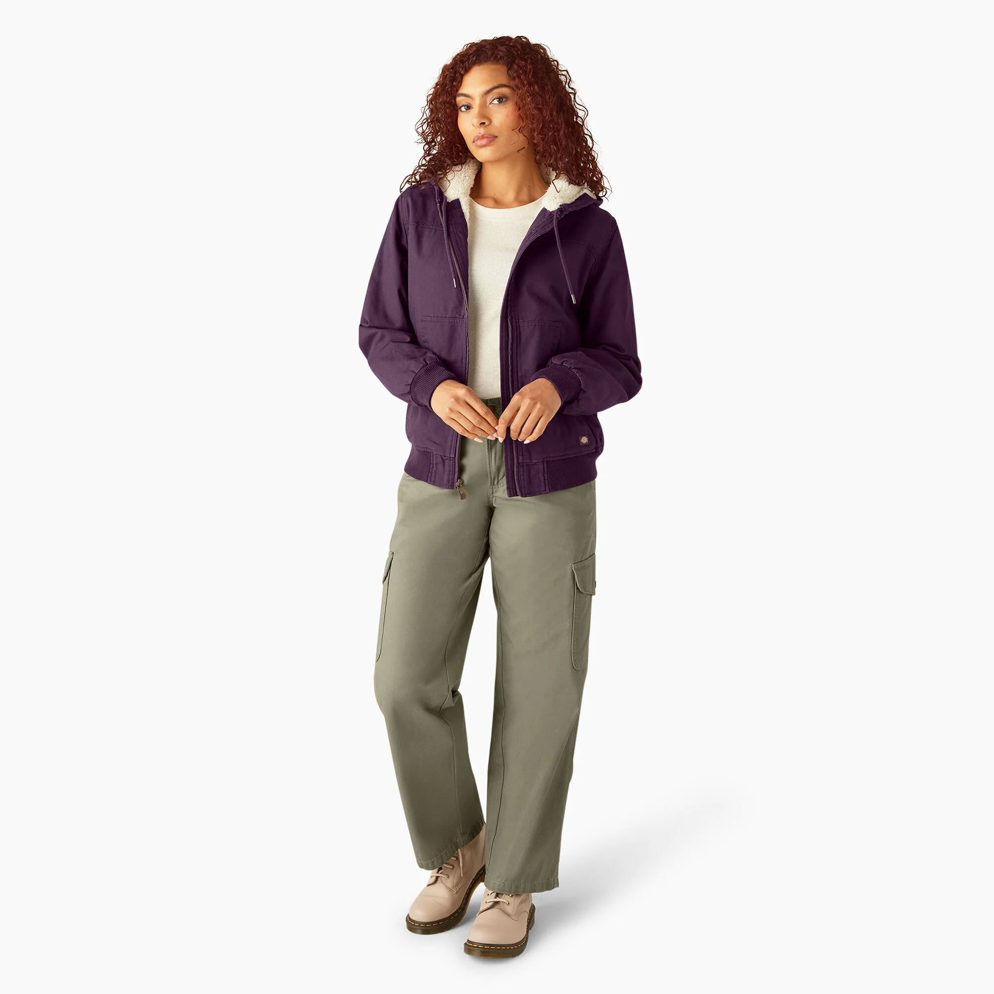 Women's Fleece Lined Duck Canvas Jacket 4 Women's Fleece Lined Duck Canvas Jacket
