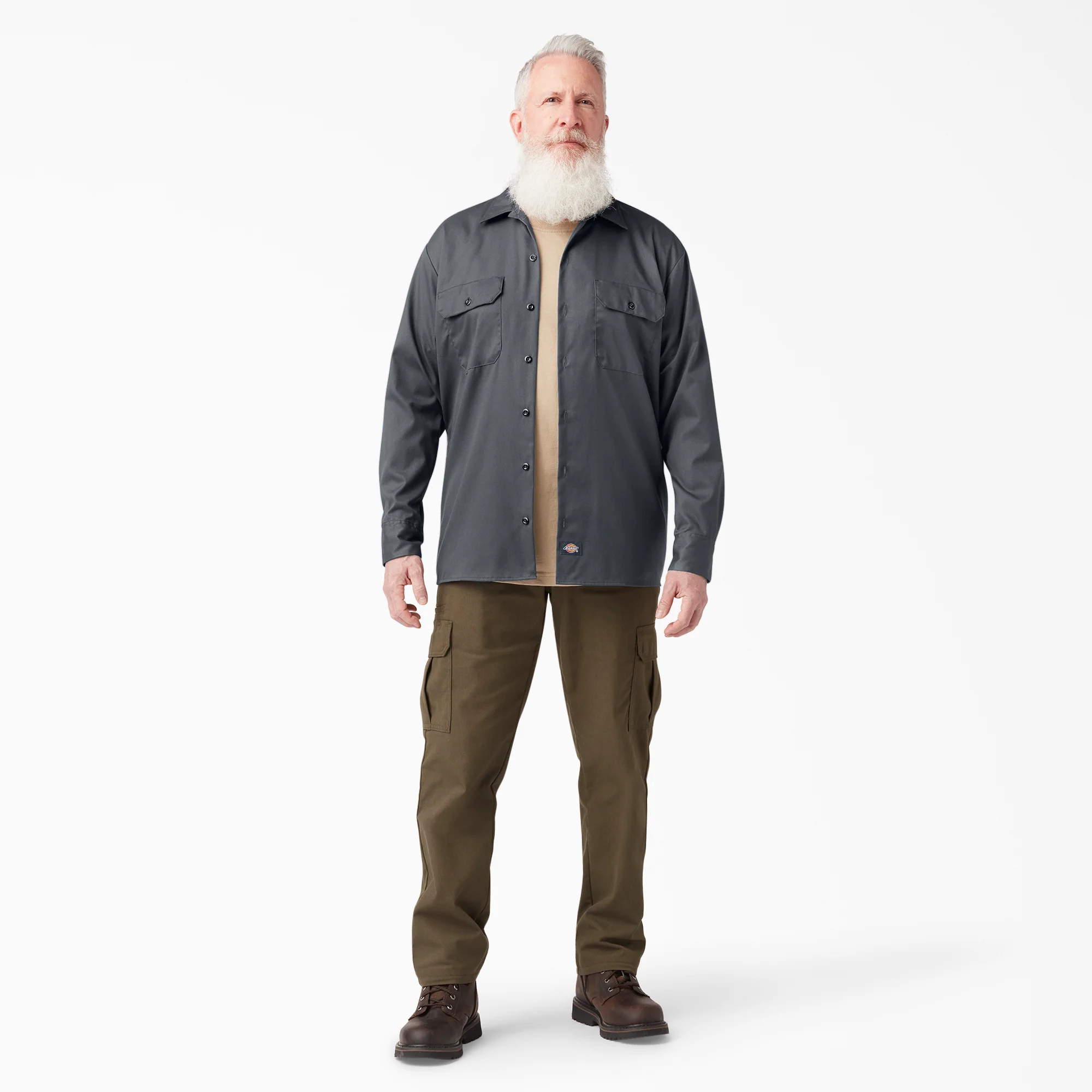 FLEX Relaxed Fit Long Sleeve Work Shirt 4 FLEX Relaxed Fit Long Sleeve Work Shirt
