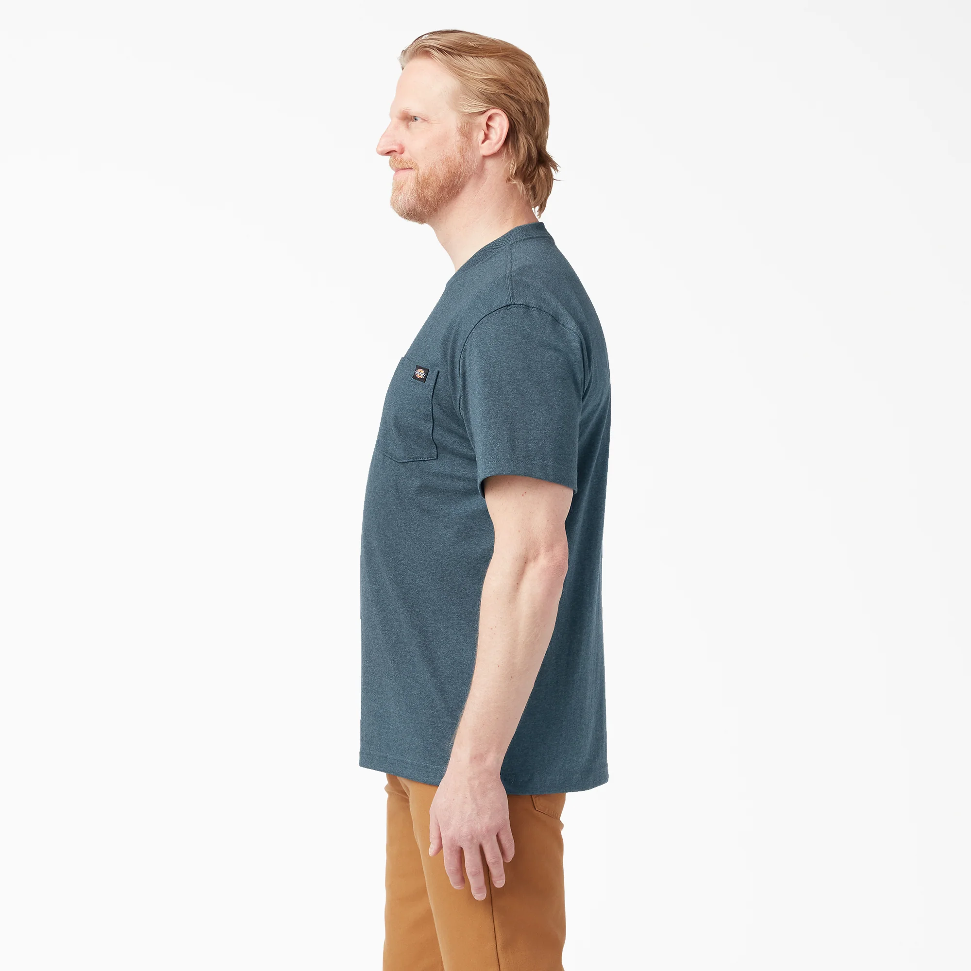 Heavyweight Heathered Short Sleeve Pocket T-Shirt 3 Heavyweight Heathered Short Sleeve Pocket T-Shirt